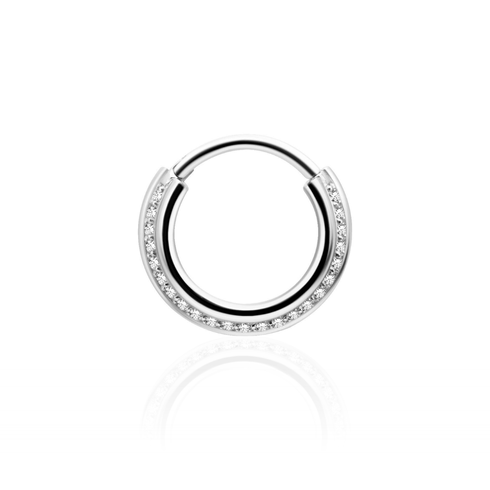 Jewelled Stacked Hinged Ring