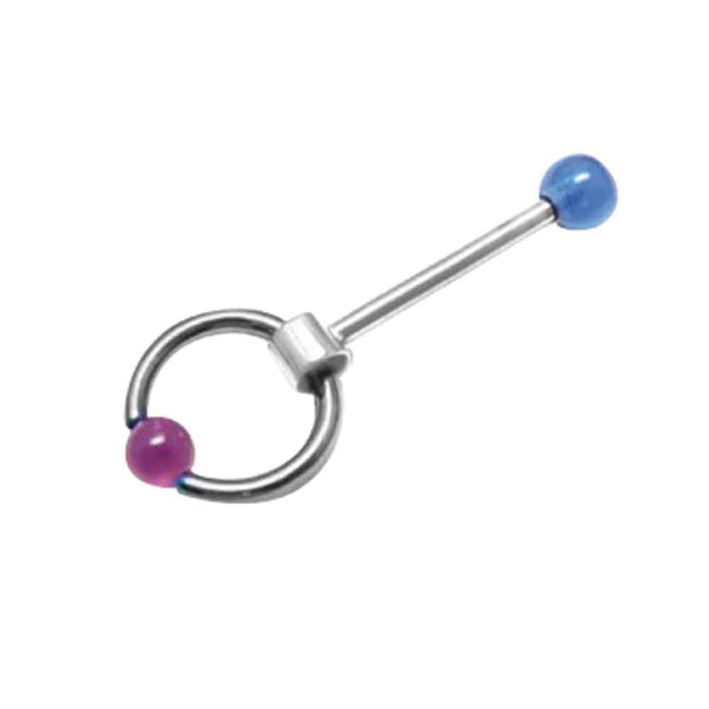 Coloured Ball BCR Barbell