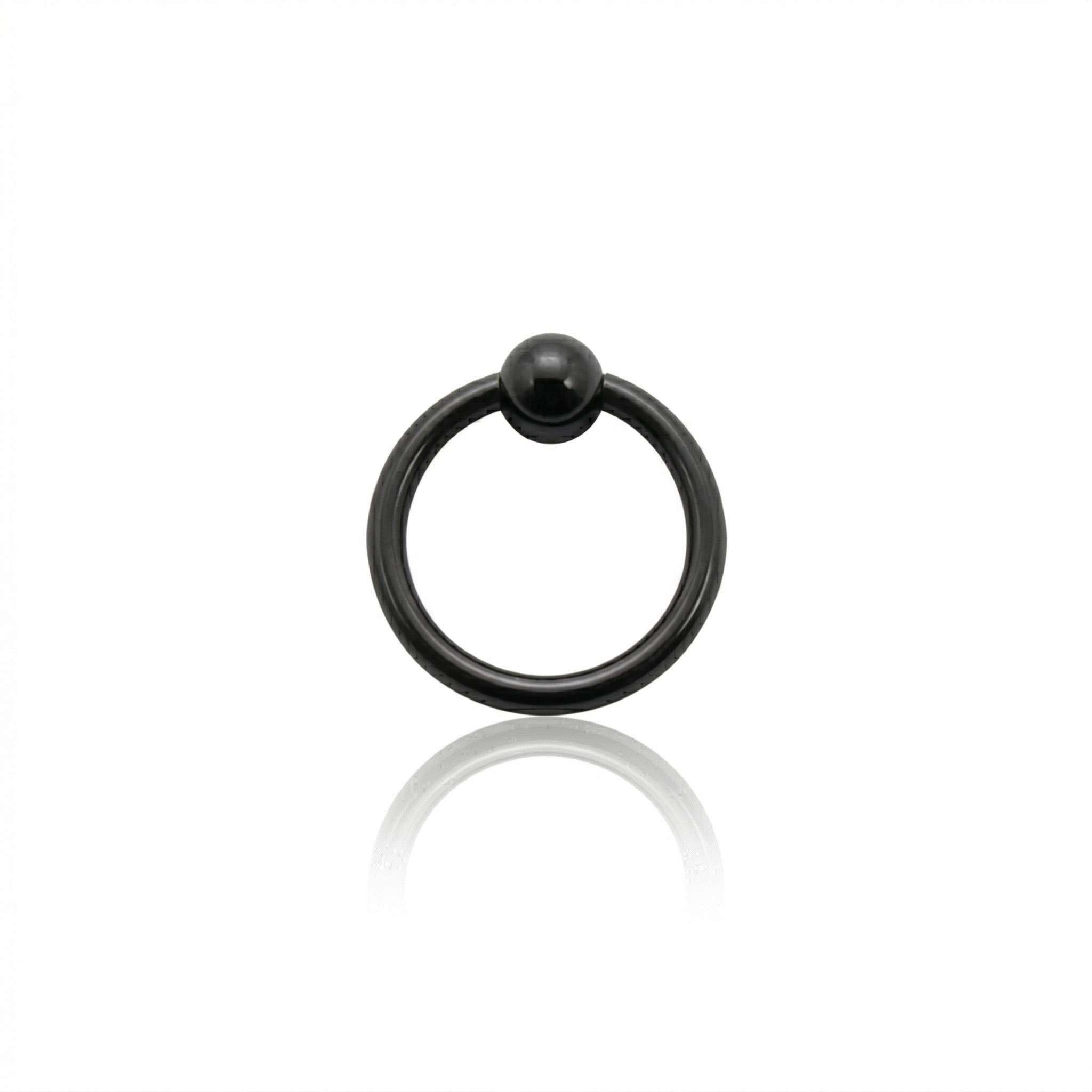 Black Hinged Captive Bead Ring