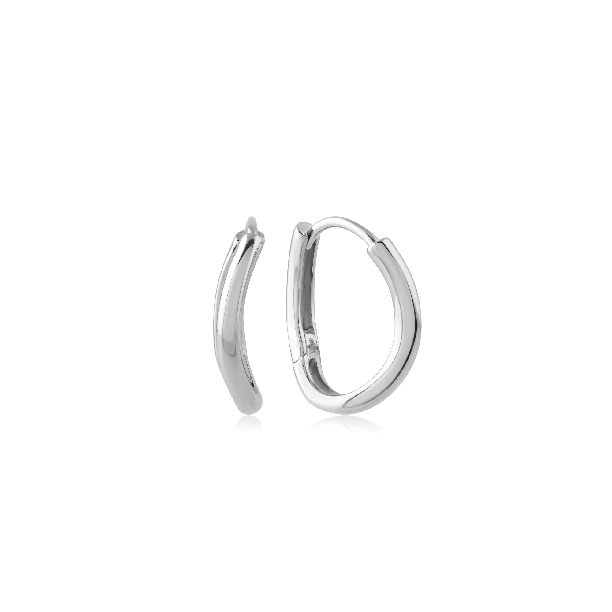 Elora Curve - Sterling Silver Earrings
