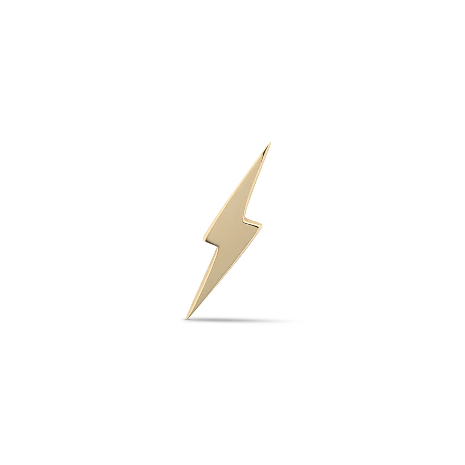 14kt Gold Flatback - Lightning Bolt