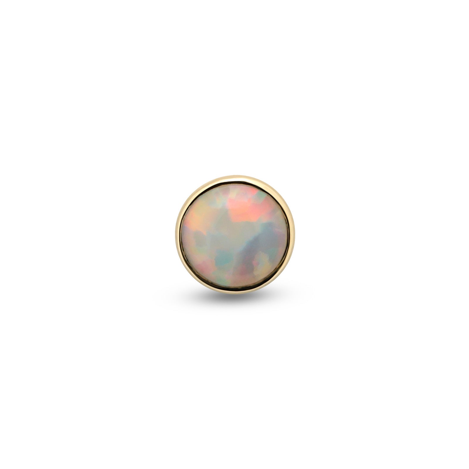 14kt Gold Flatback - Opal