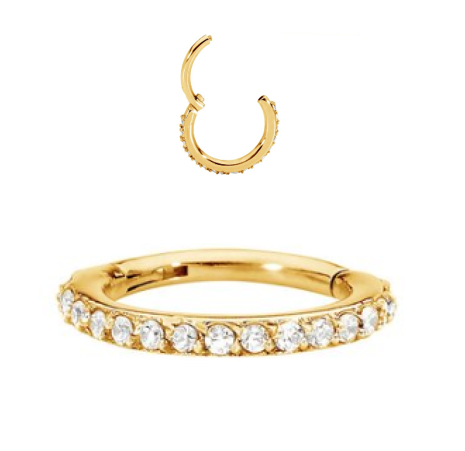 V-Gold Jewelled Hinged Segment