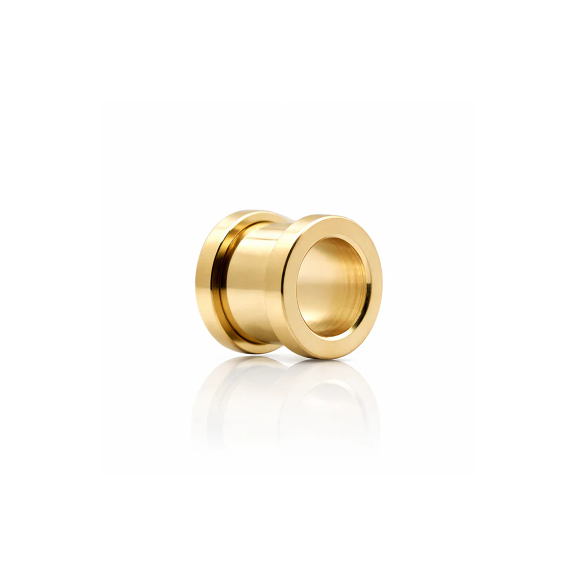 18k V-Gold Screw Tunnel