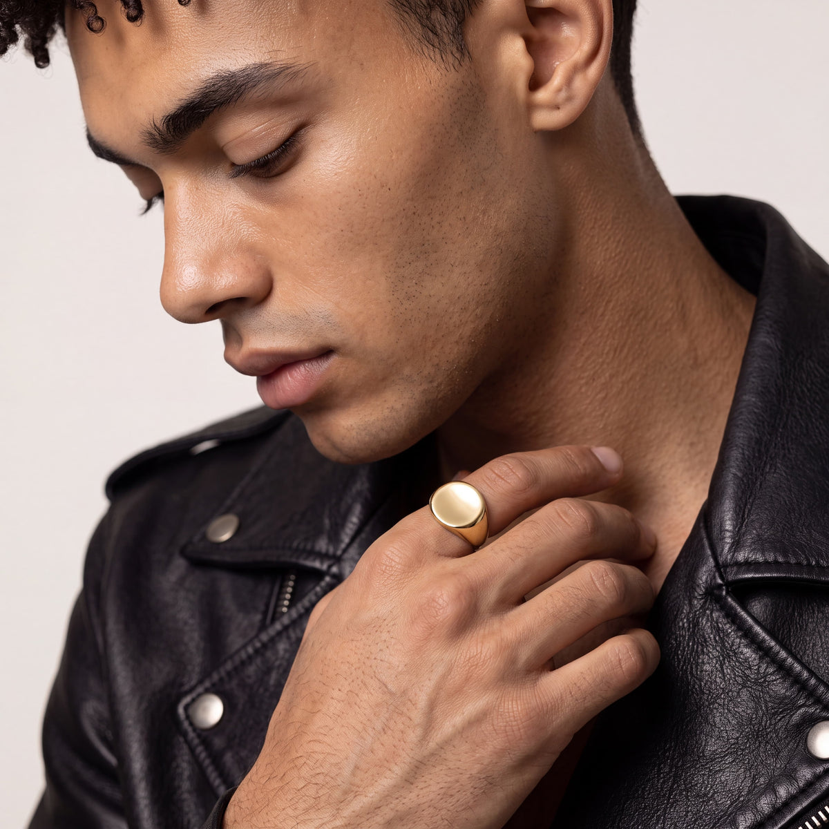 18k V-Gold Ring - Dome