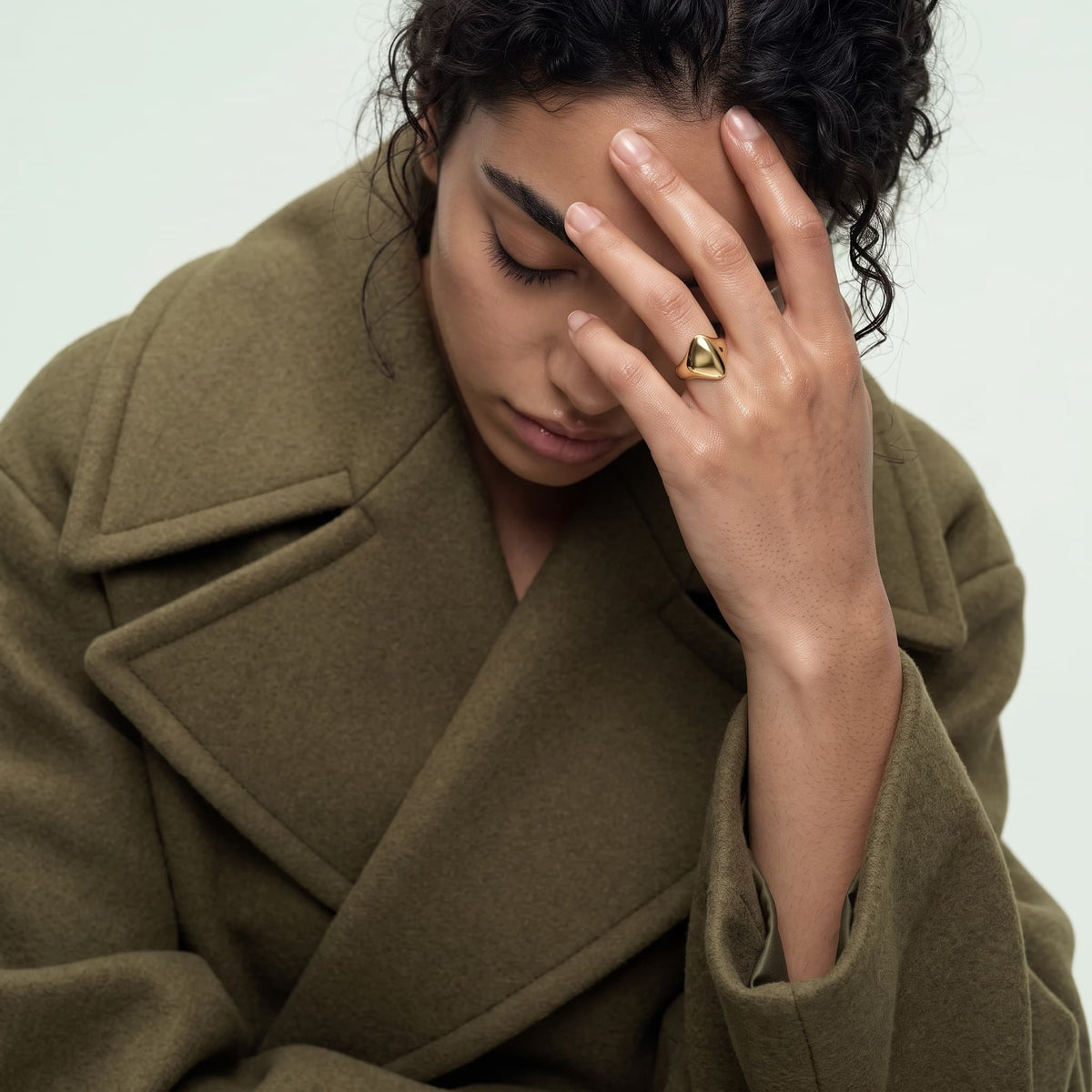 14kt V-Gold Ring - Orzo