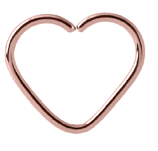 Rose Gold Heart Continuous Ring