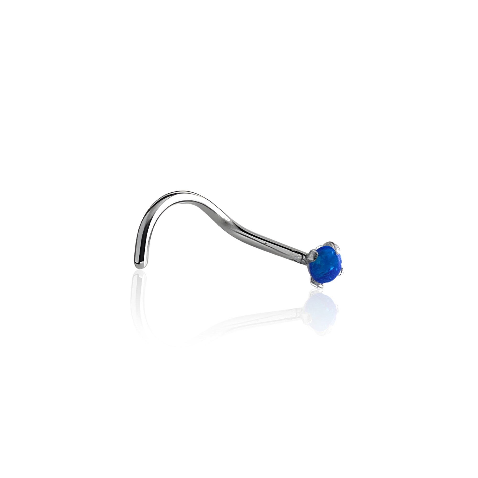Surgical Steel Claw Set Opal Nose Stud