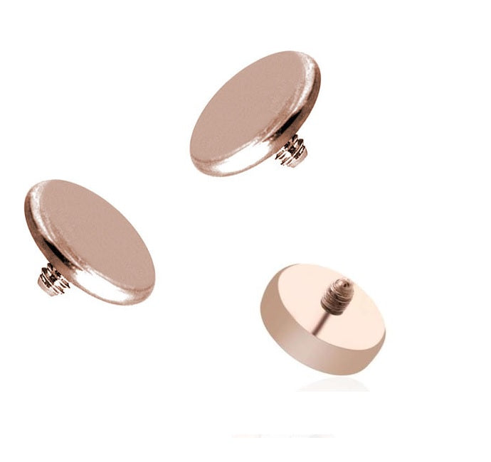 Rose Gold Disc Dermal Top