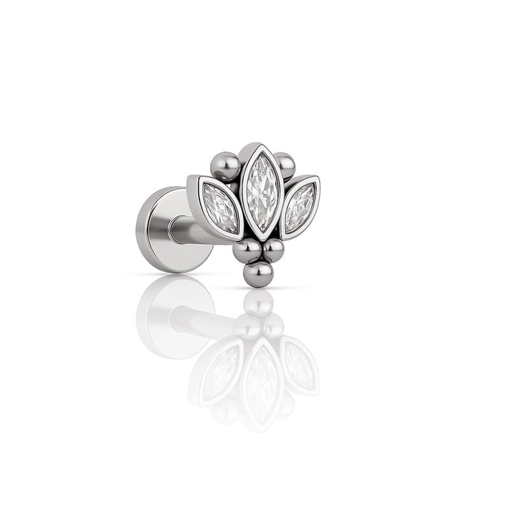 Triple Marquise Jewelled Cluster Flatback