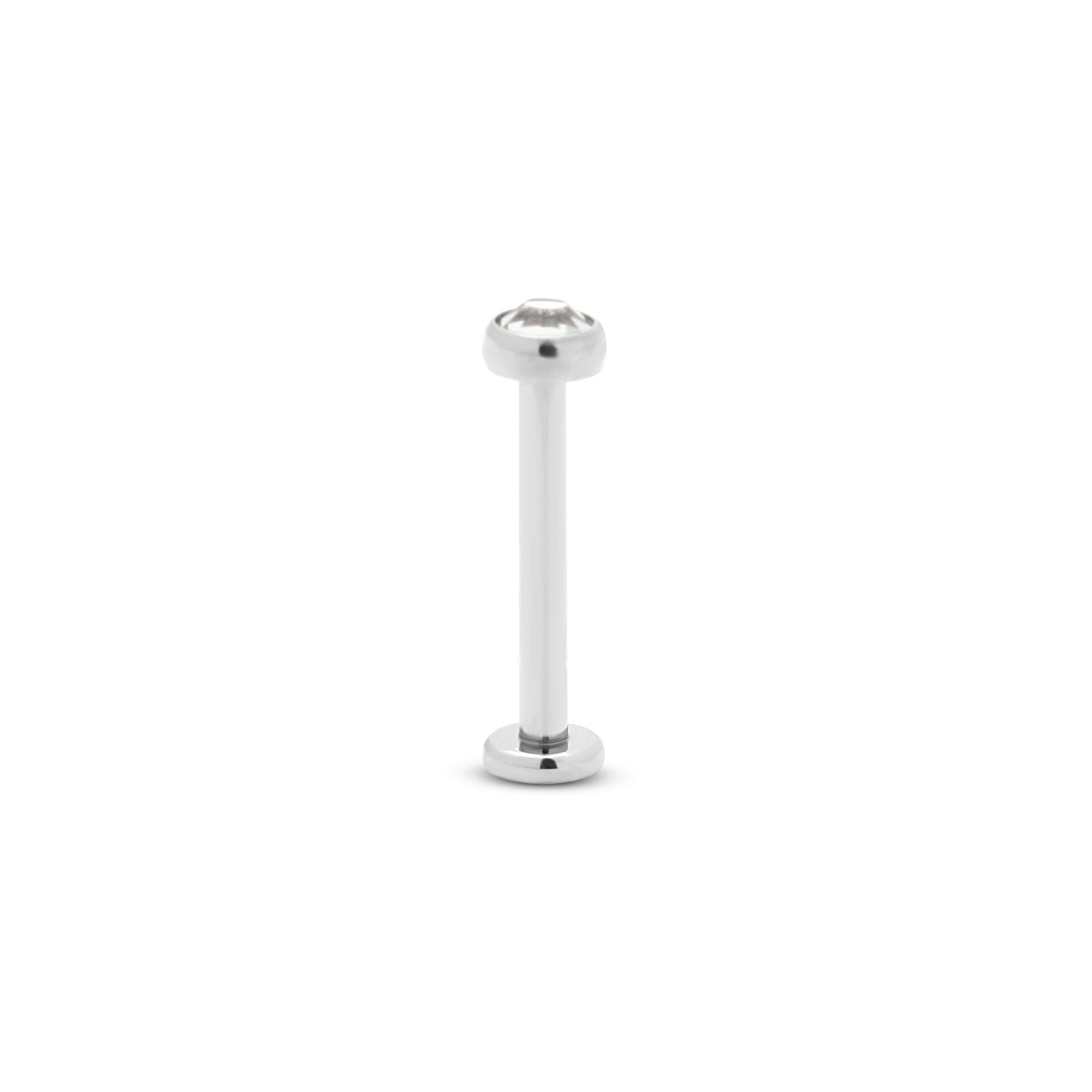 Titanium Threadless Nose Flatback