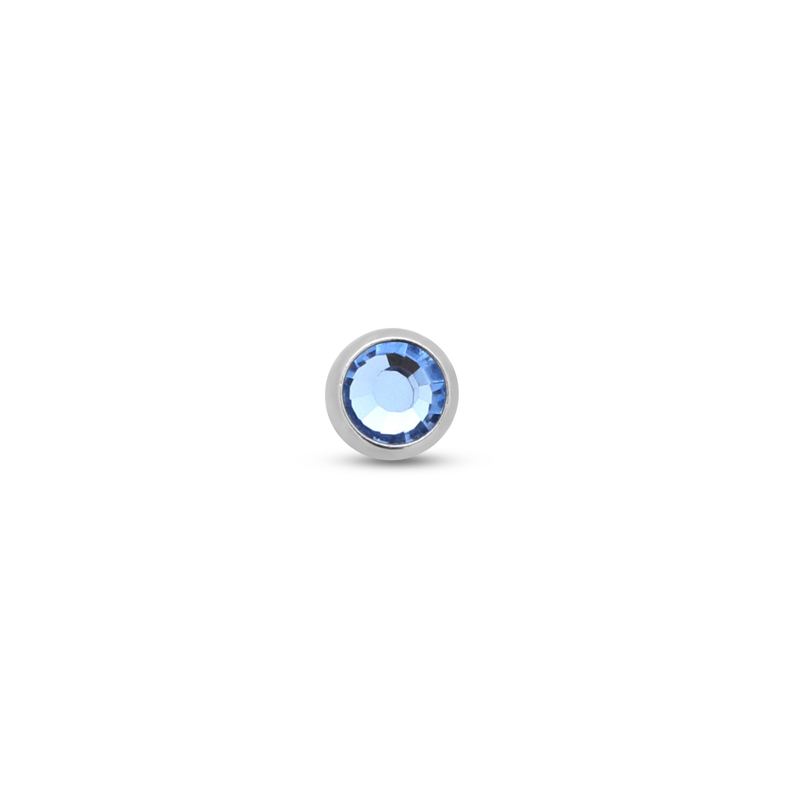 Bezel Crystal Threaded Flatback