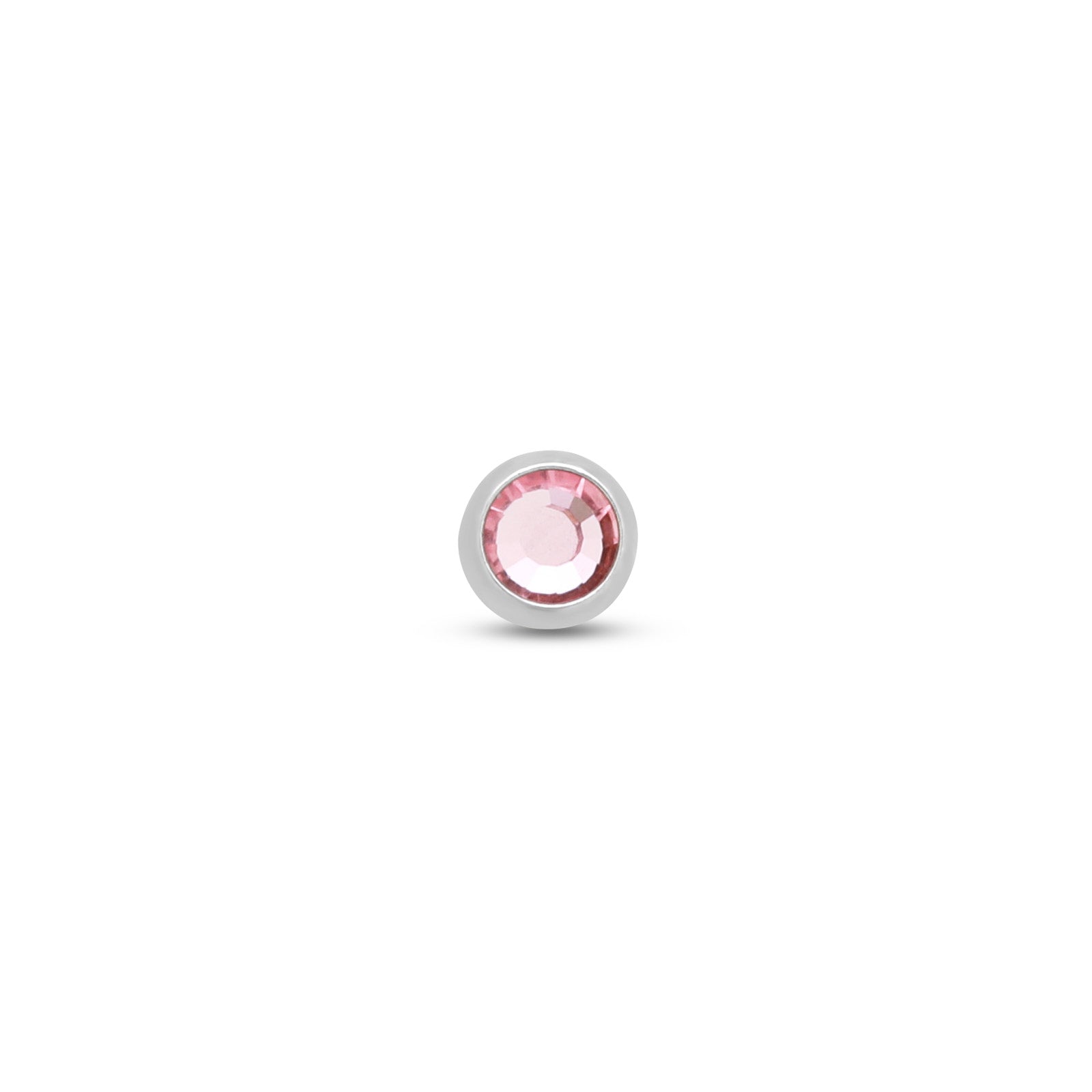 Bezel Crystal Threaded Flatback