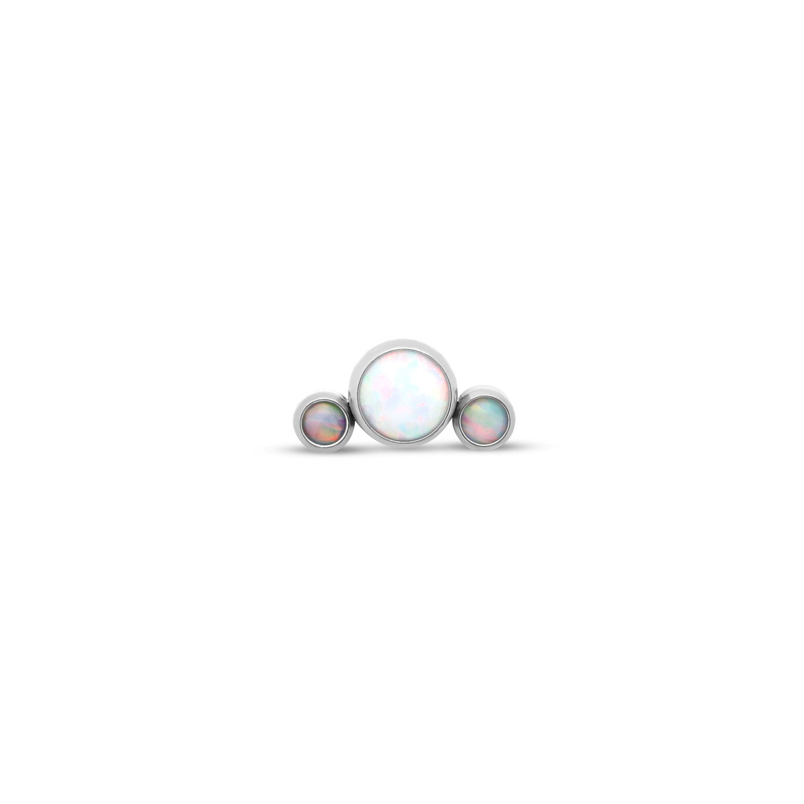3 Crystal/Opal curved Flatback