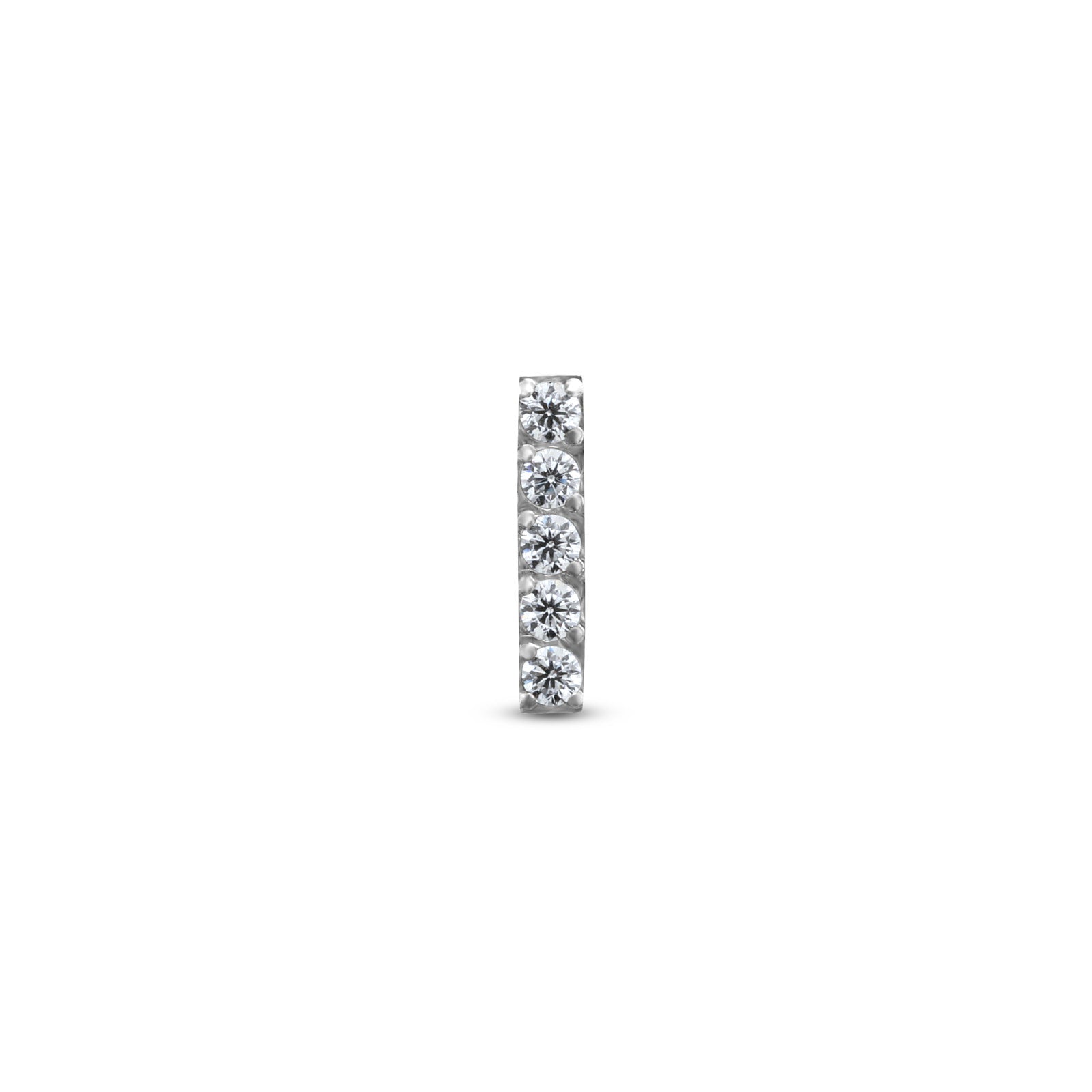 Jewelled Bar 5 Stones Flatback