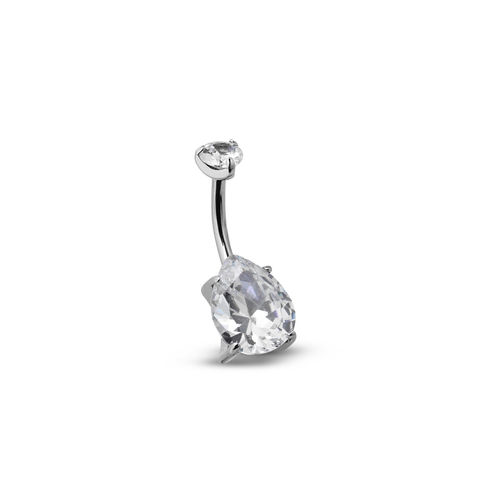 Titanium Tear Drop Navel Bar