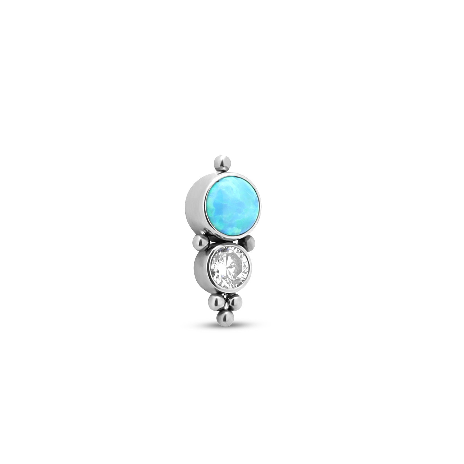 2 Jewel Cluster Crystals And Opal Flatback