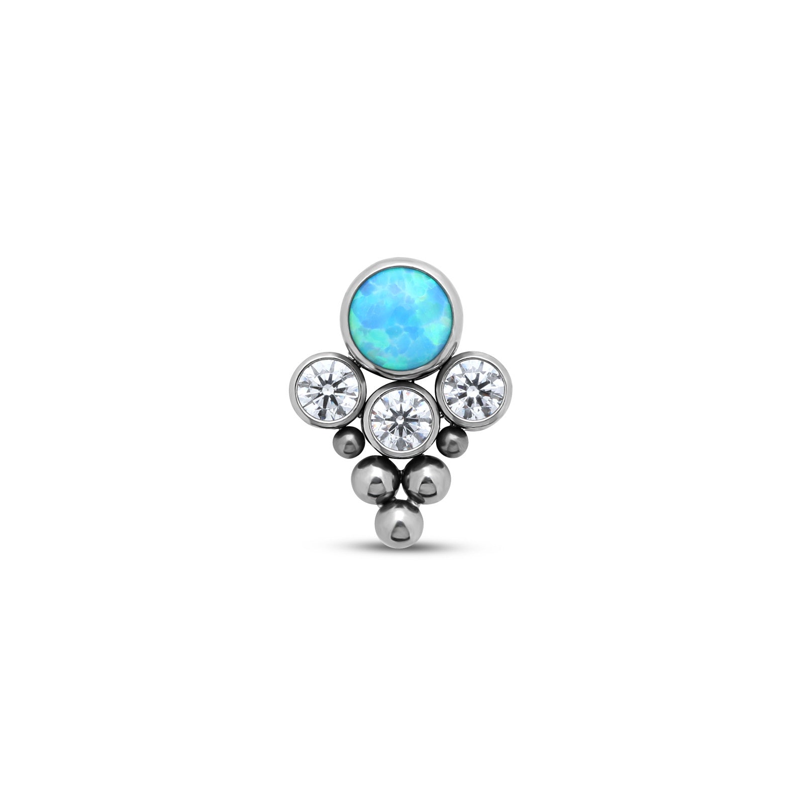 4 Jewel Arrow Cluster Crystals And Opal Flatback
