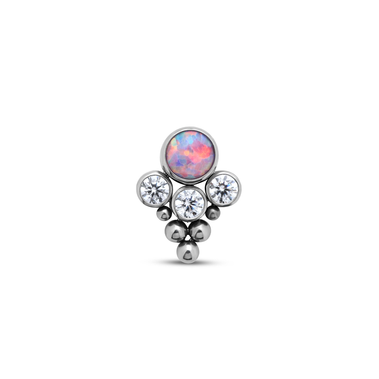 4 Jewel Arrow Cluster Crystals And Opal Flatback