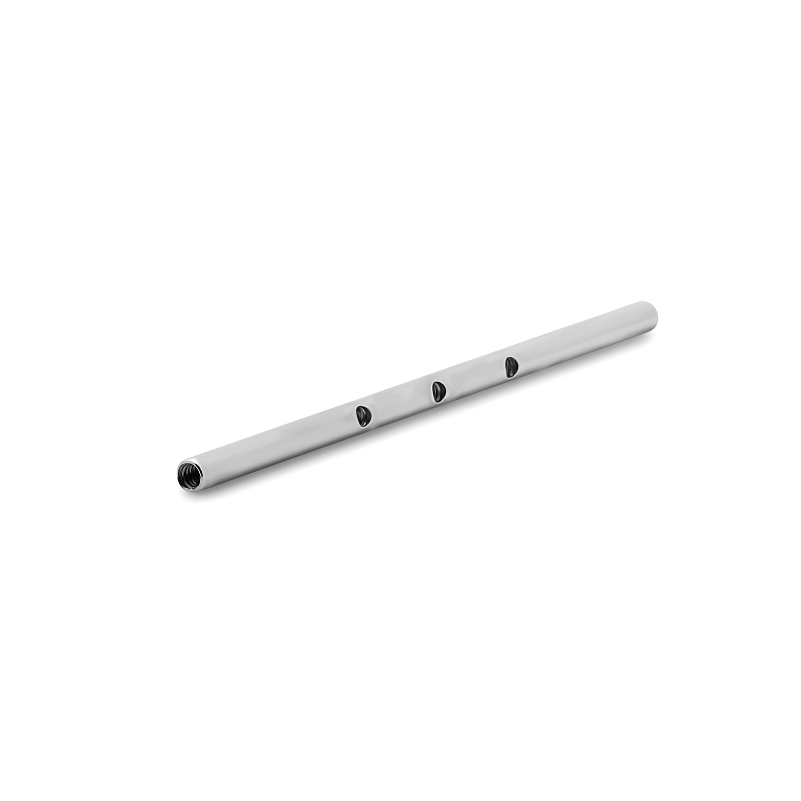 Customisable Internally Threaded Industrial Barbell with 16G Internal Threads
