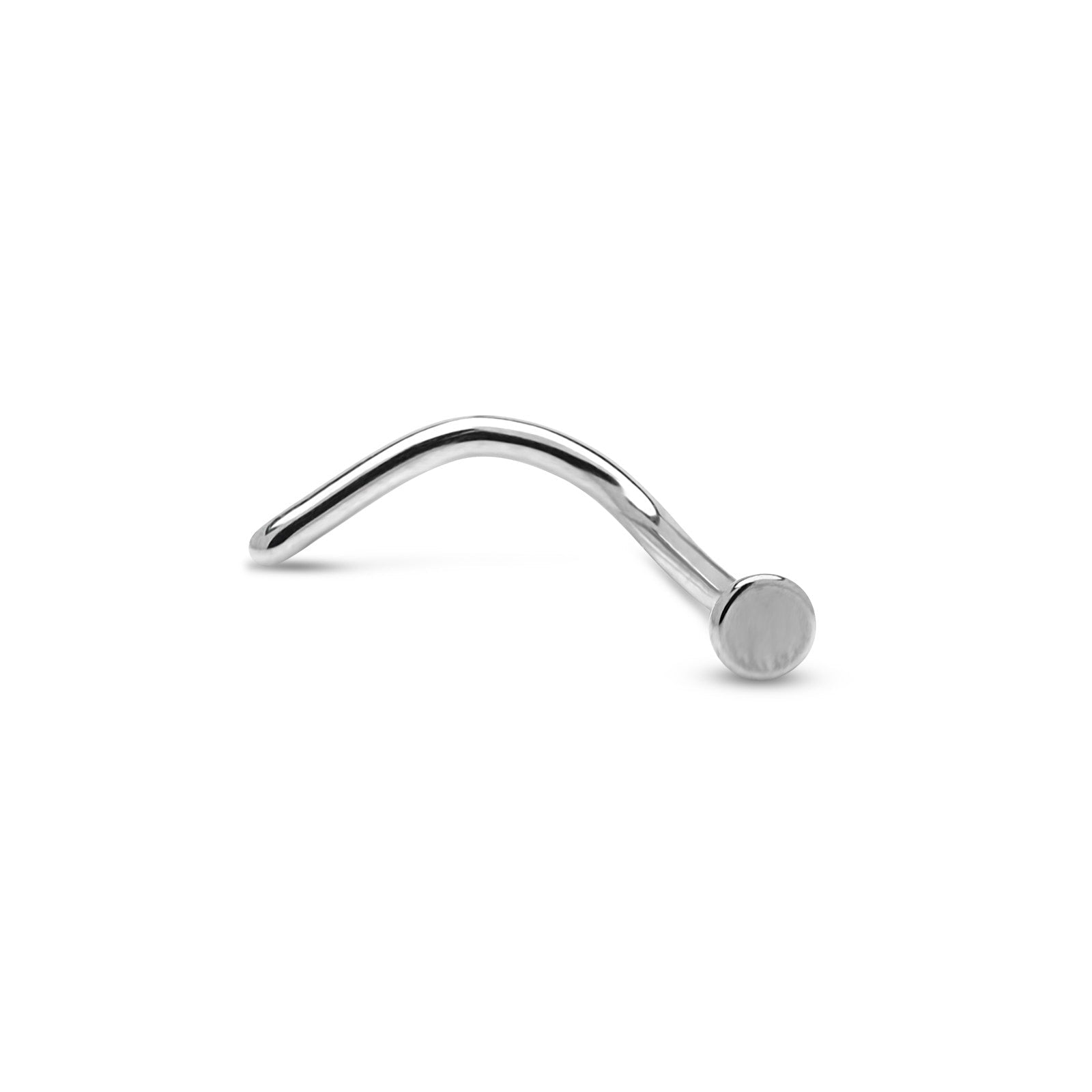 Titanium Flat Disc Nose Stud