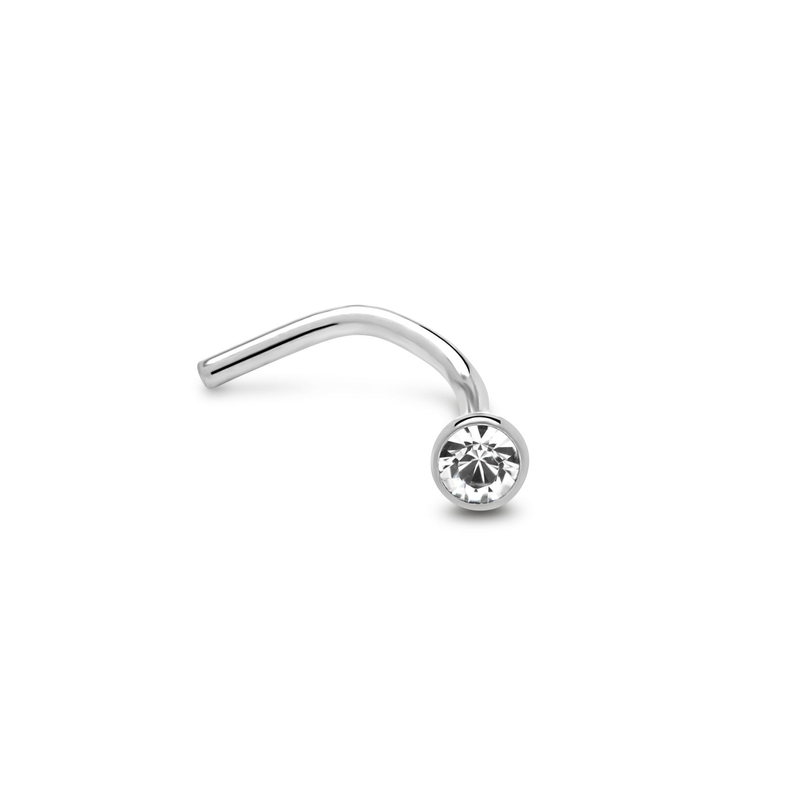 Titanium Jewelled Nose Stud