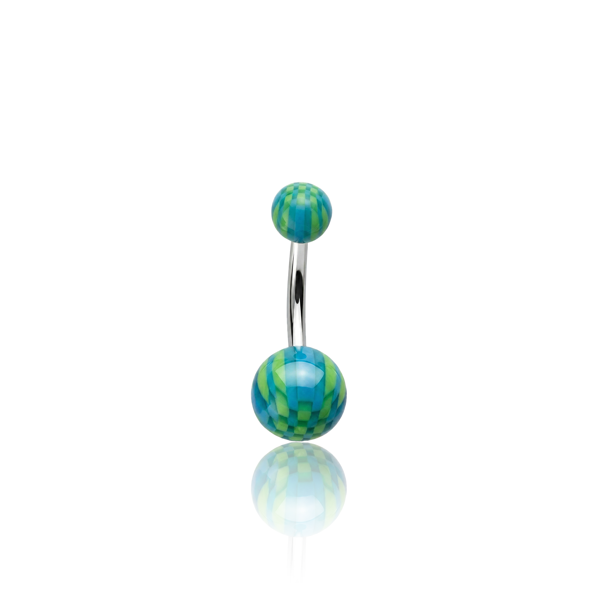 Surgical Steel with Acrylic ball navel bar UV