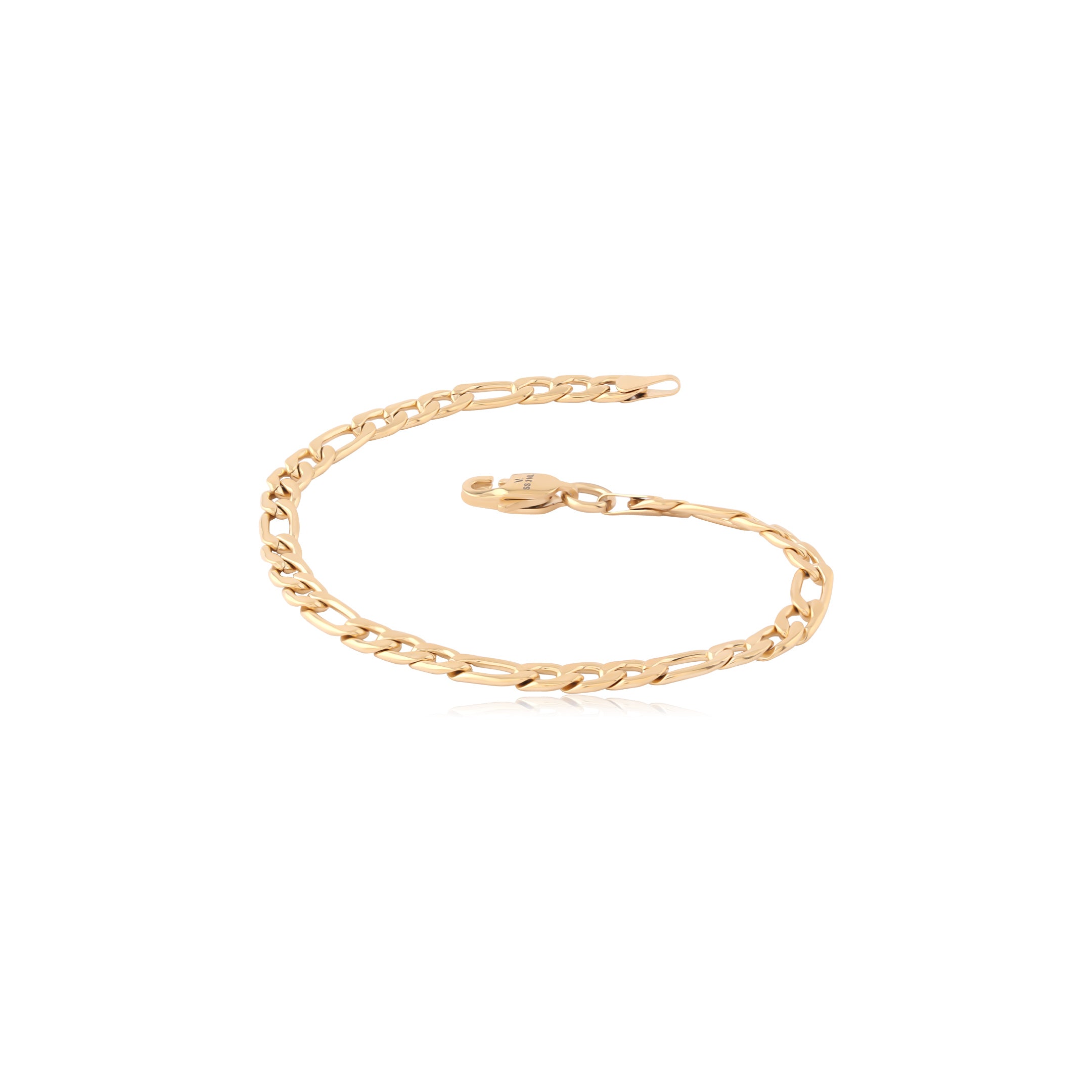 18k V-Gold Bracelet Figaro