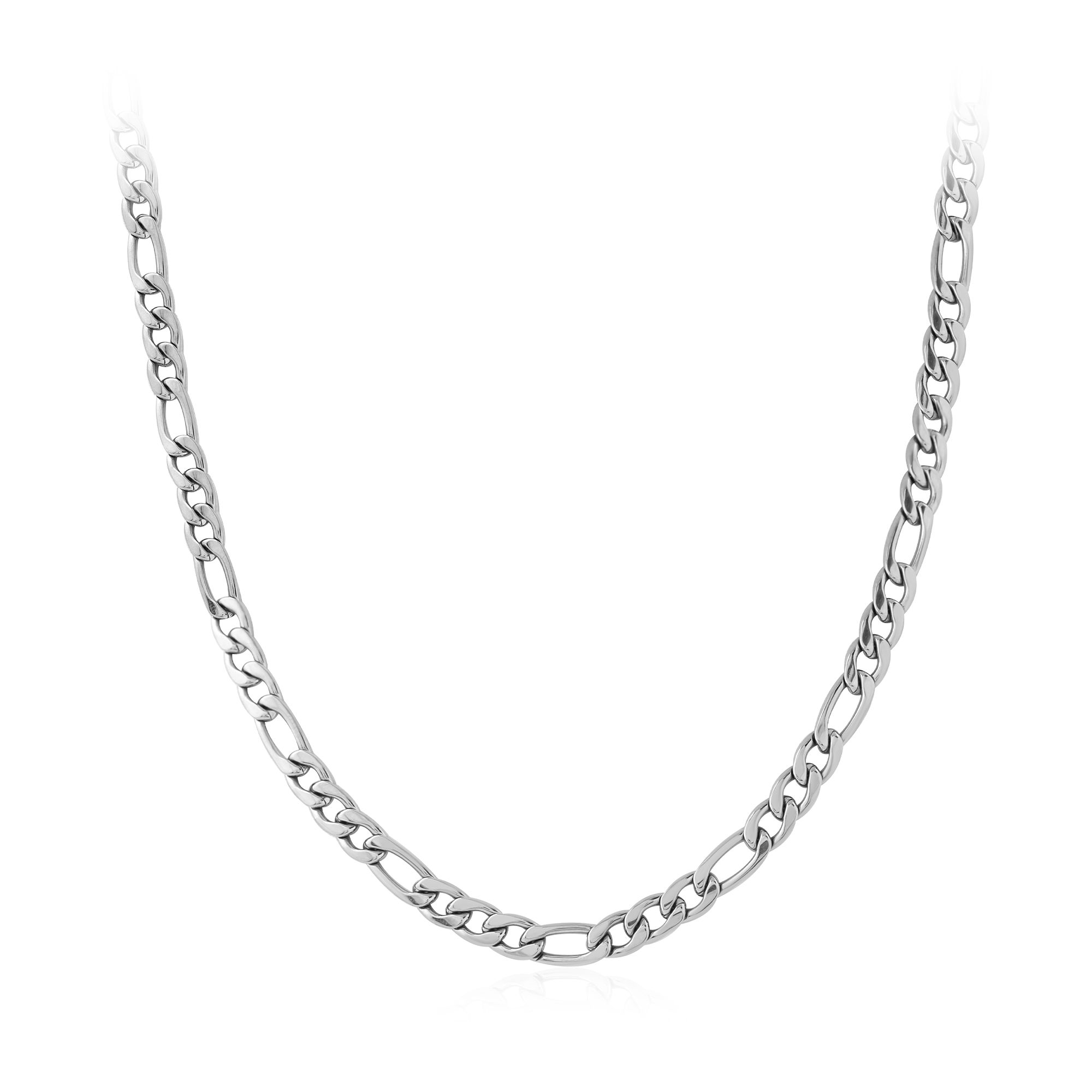 Steel Necklace Figaro