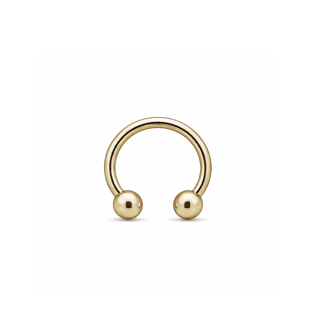 Zircon Gold External Thread Horseshoe