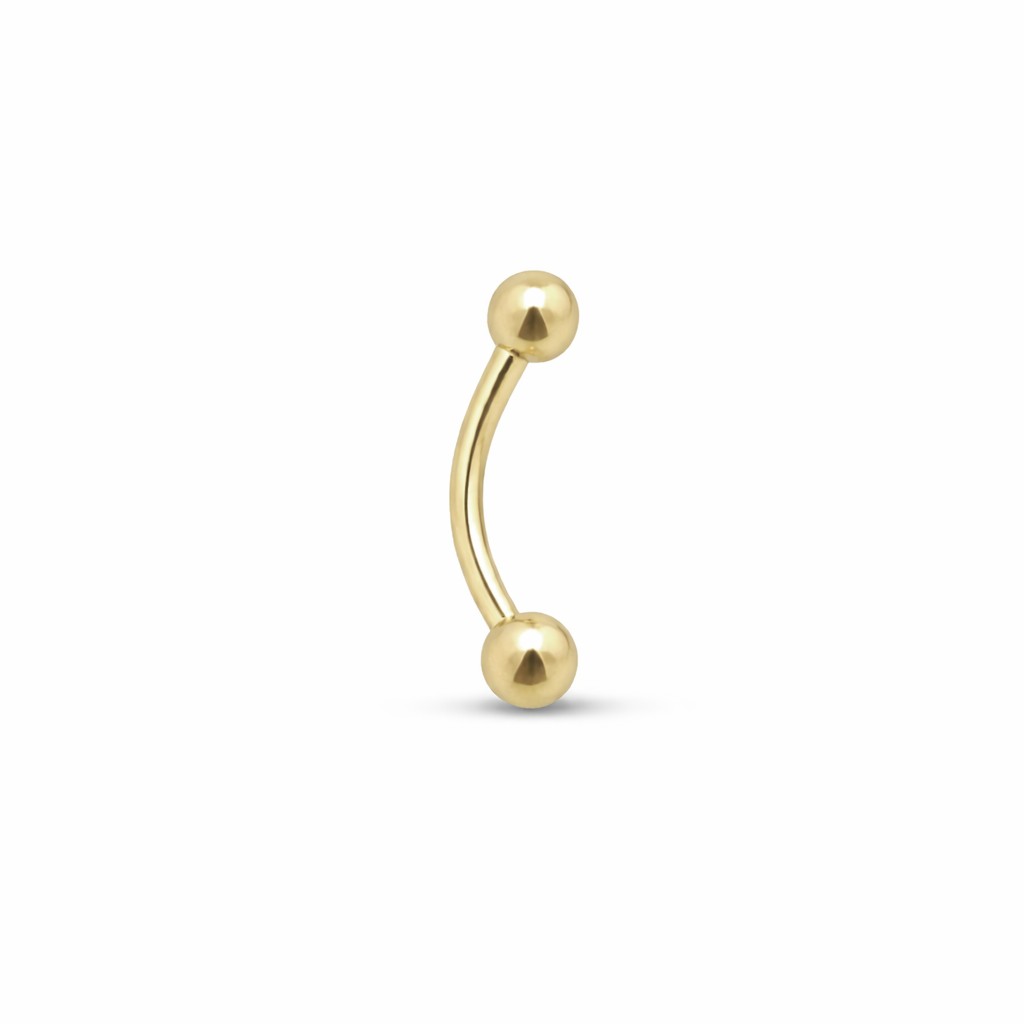 Zircon Gold Curved Barbell