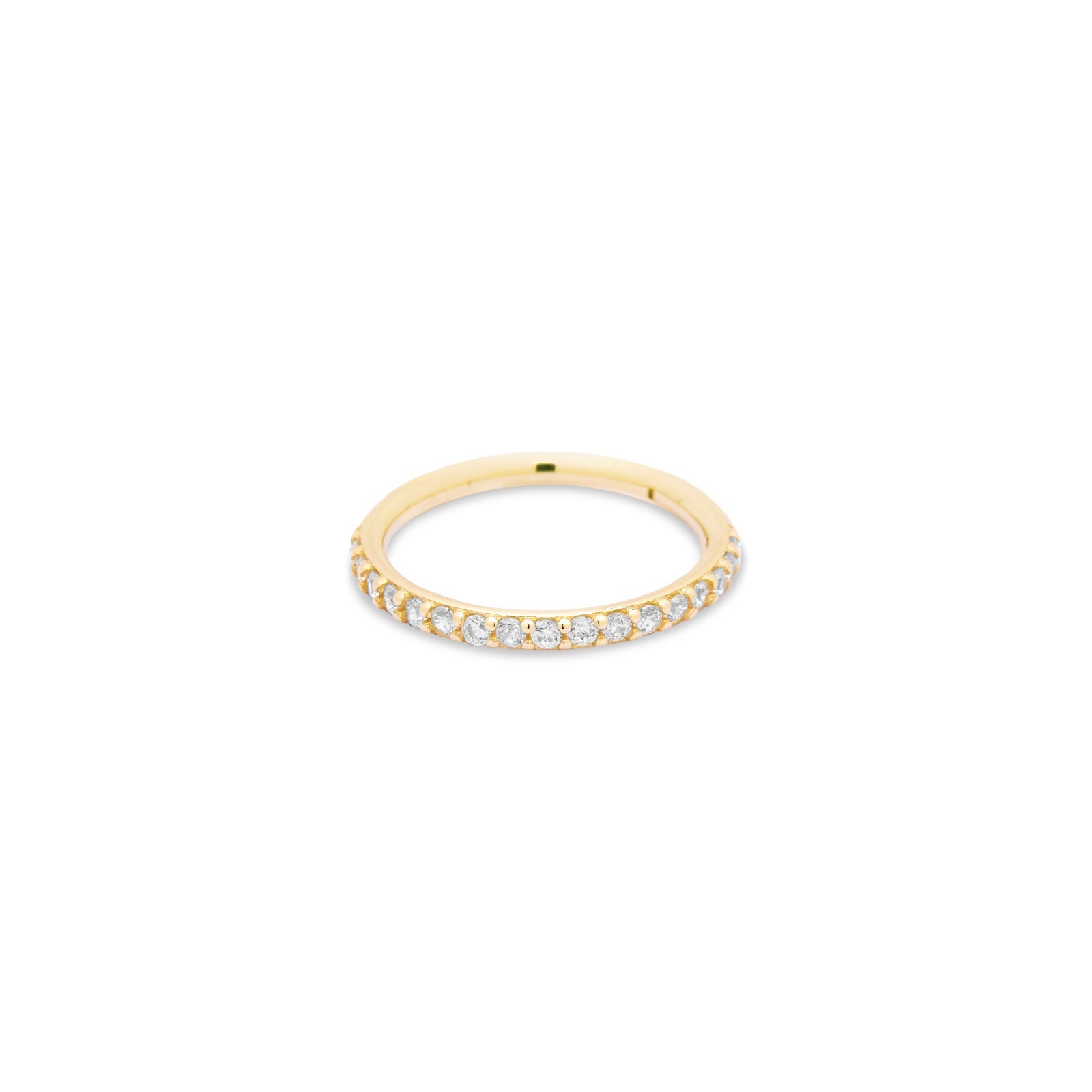 14kt Gold Jewel Hinged Ring