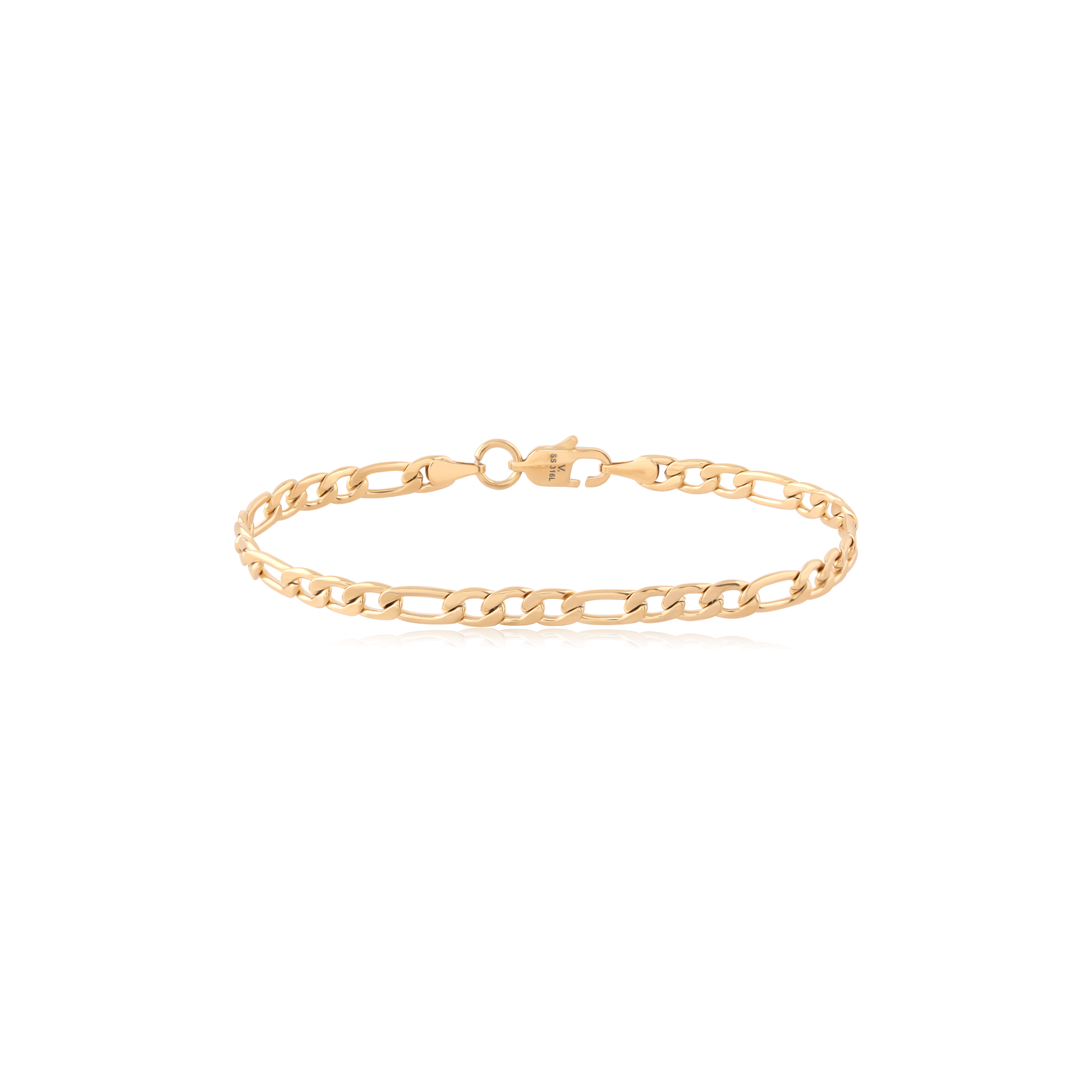 18k V-Gold Bracelet Figaro