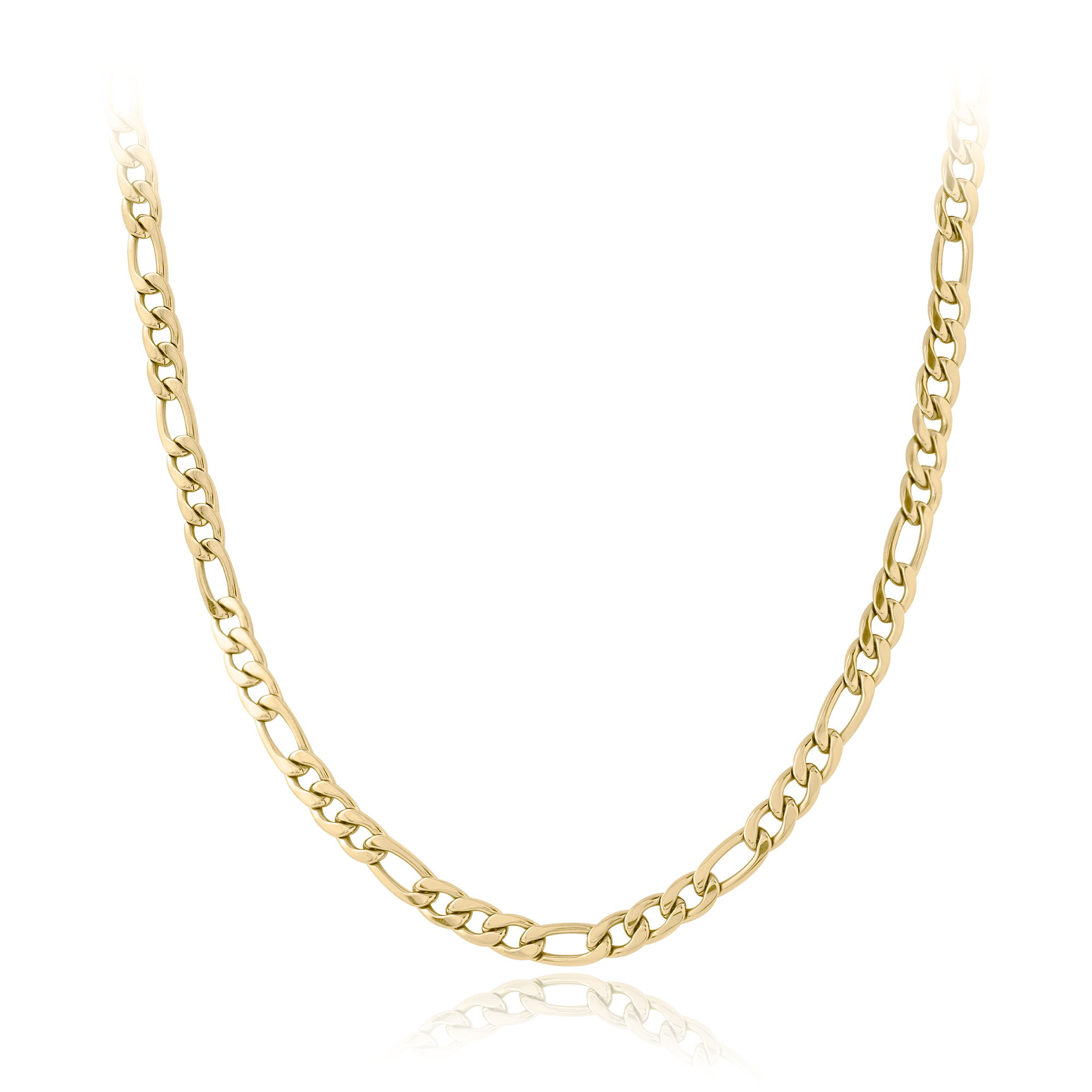 18k V-Gold Necklace Figaro