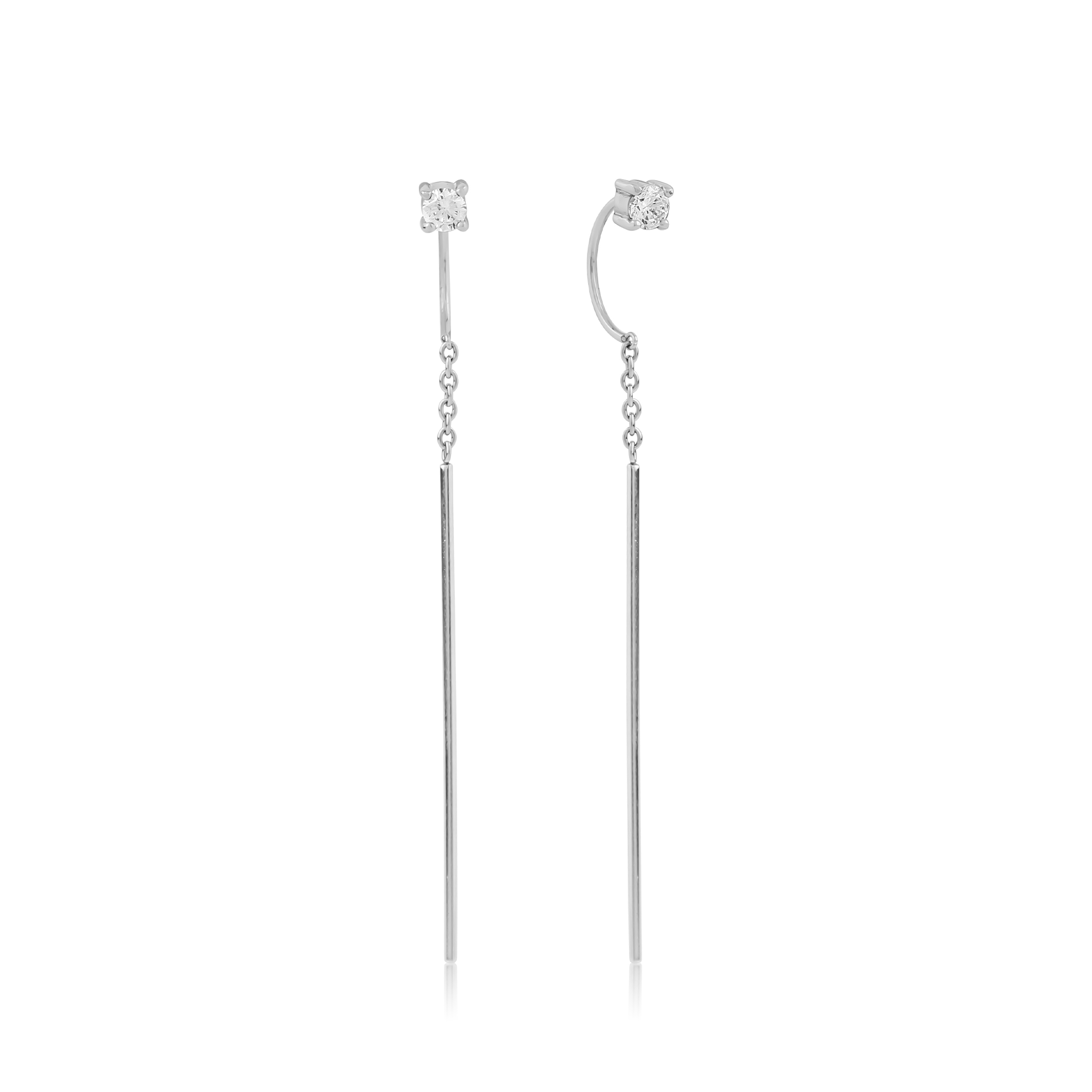 Surgical Steel Round Thread Earrings - Pair