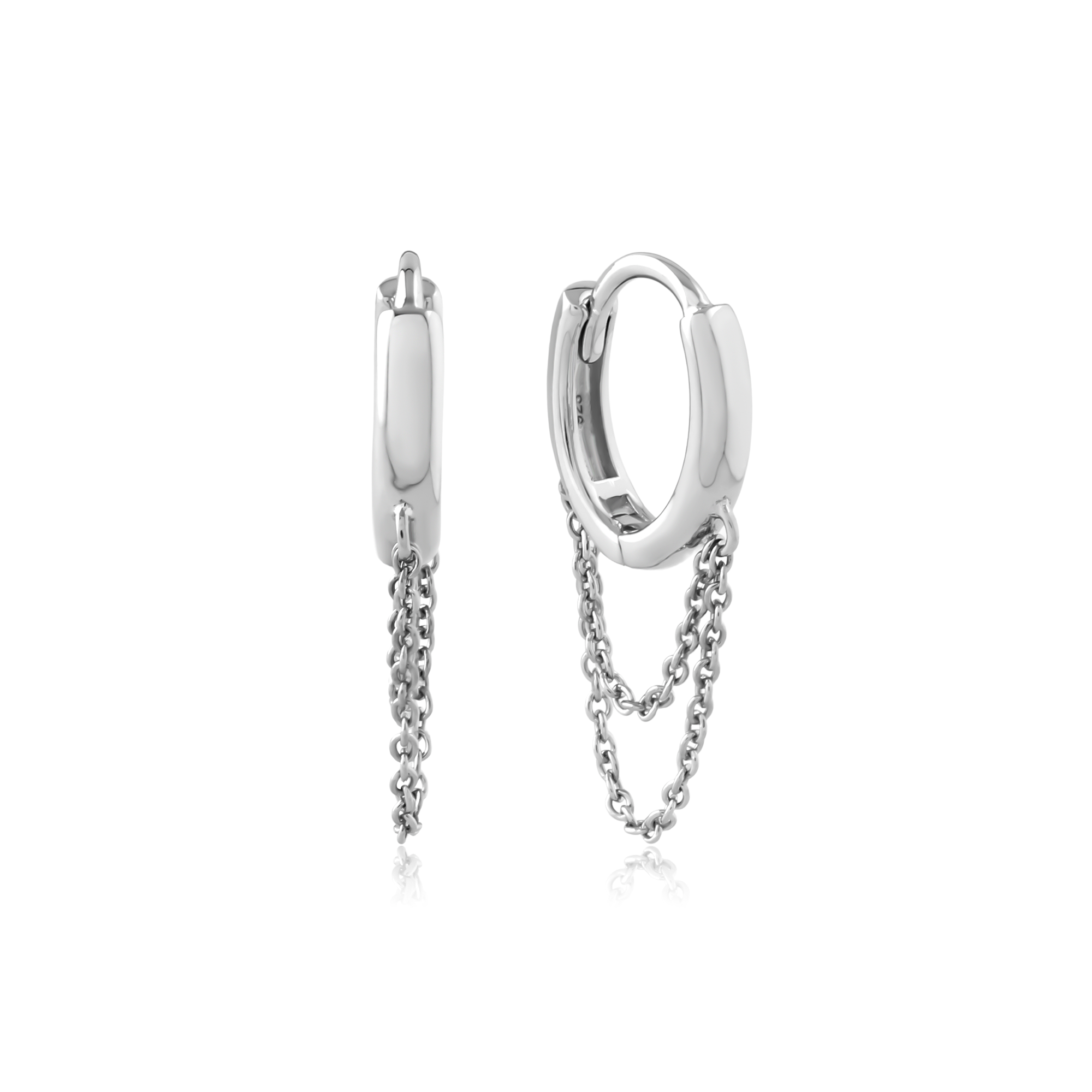 ChainHoop - Sterling Silver Earrings