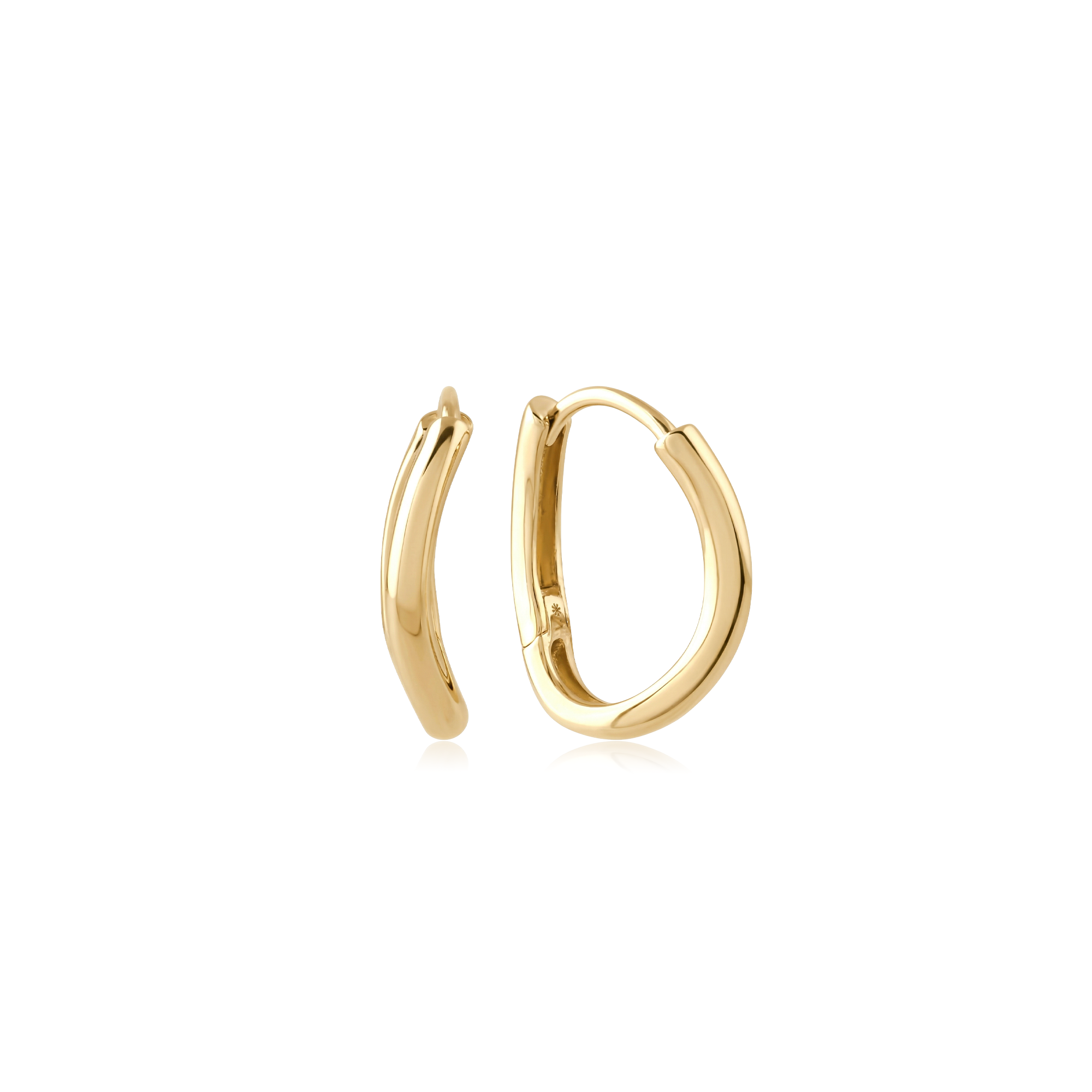Elora Curve - 14kt Gold Vermeil Earrings