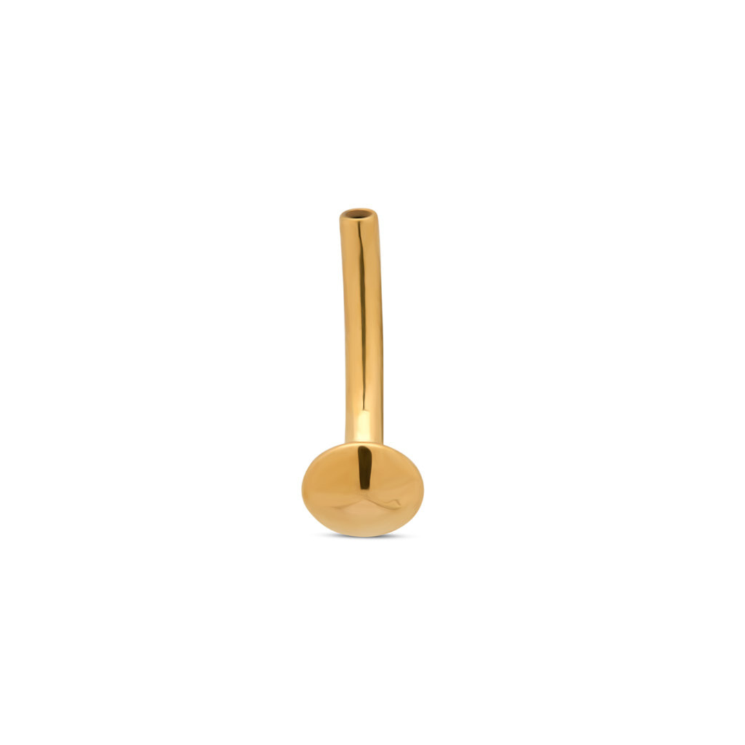 18kt V-Gold Threadless Floating Navel -Bar Only