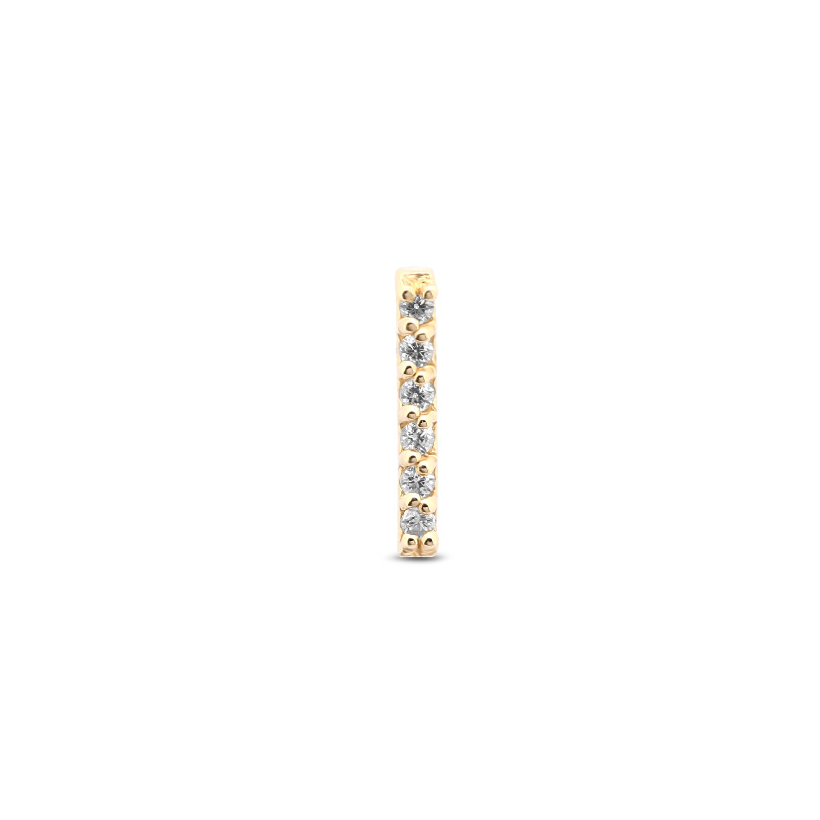 14kt Gold Flatback - Jewelled Rod