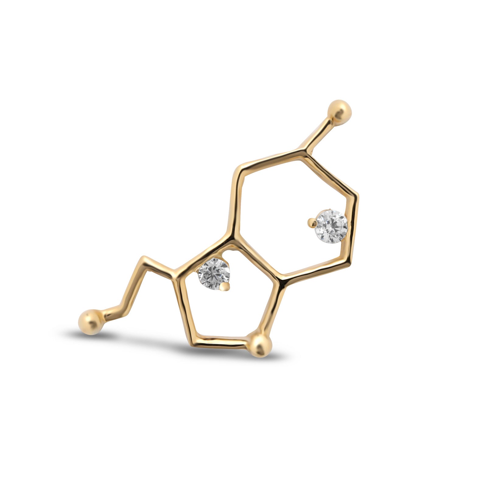 14kt Gold Flatback - Serotonin