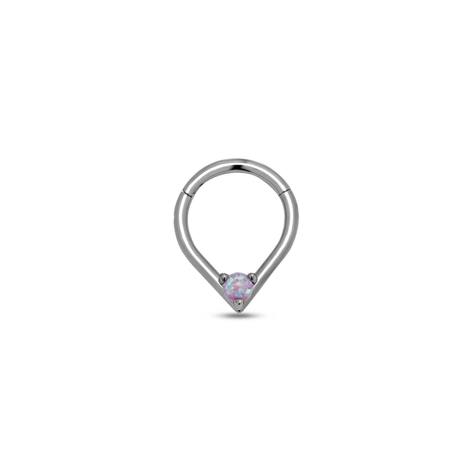 Tear with Jewel Hinged Ring