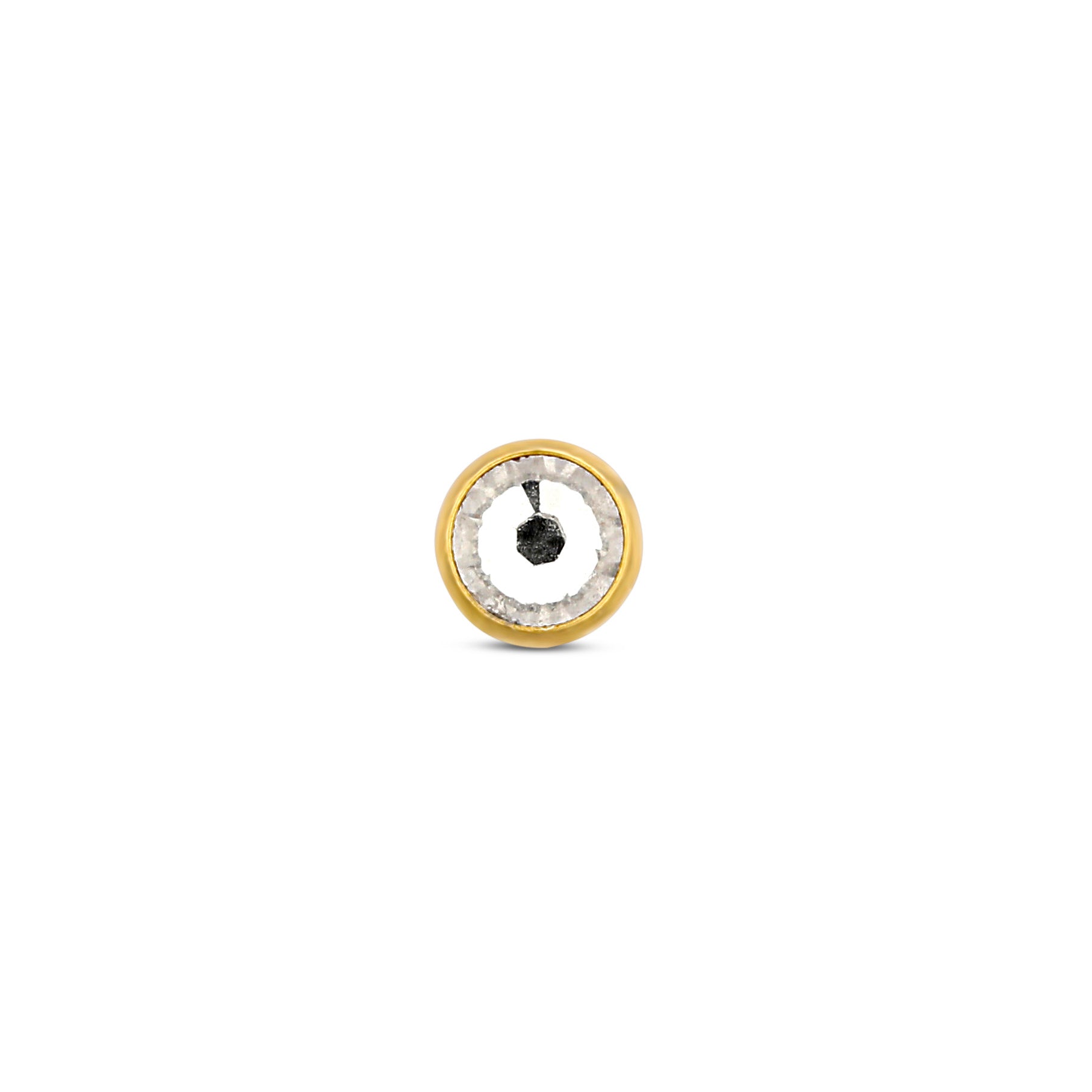 18k V-Gold Jewelled Flat Flatback