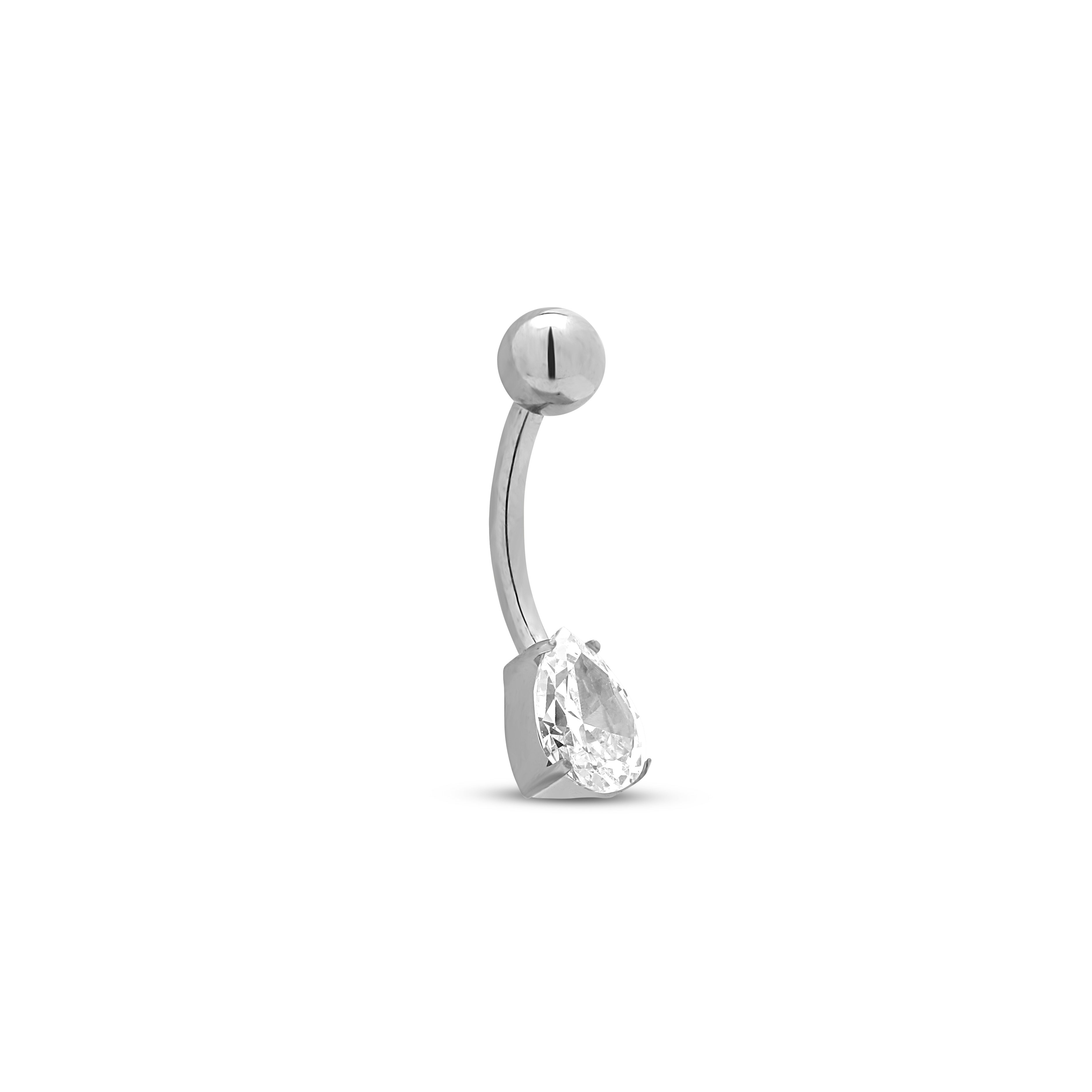 Titanium Small Tear Navel Bar