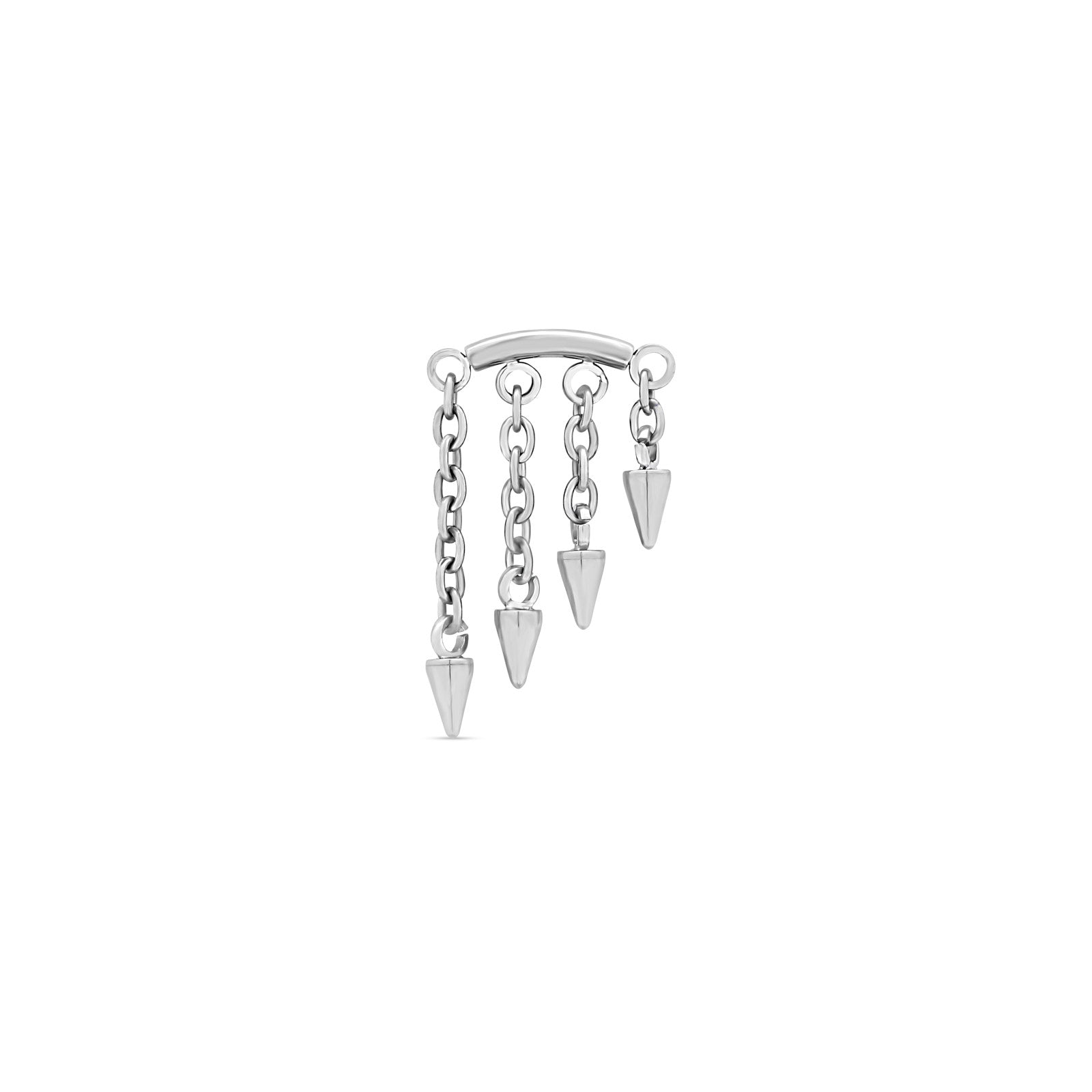 4 Dangle Spike Chains Flatback