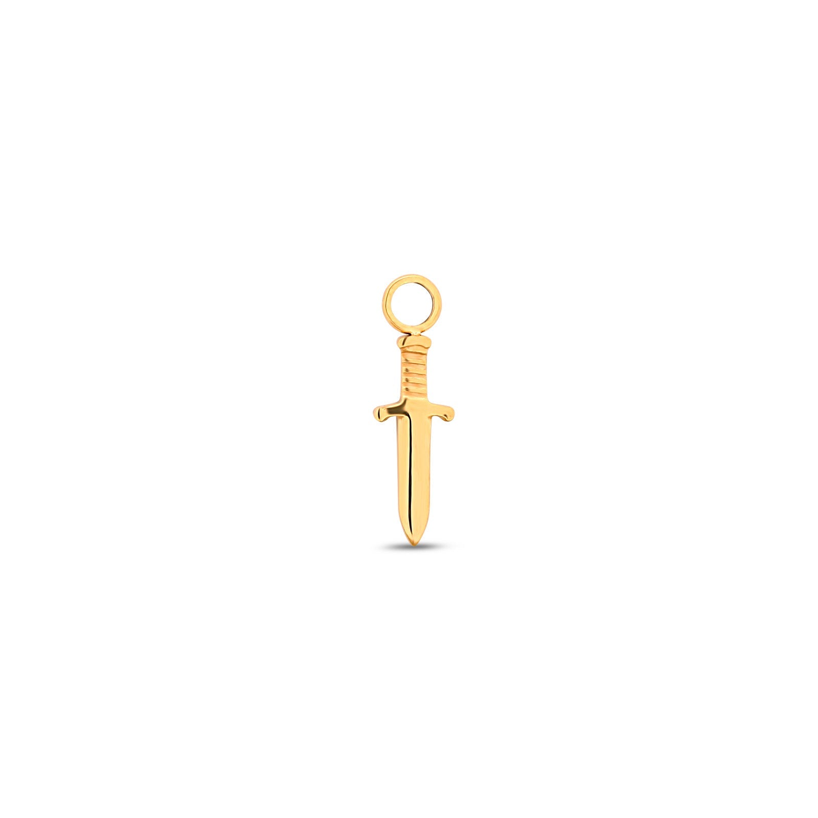 18k V-Gold Dagger Charm