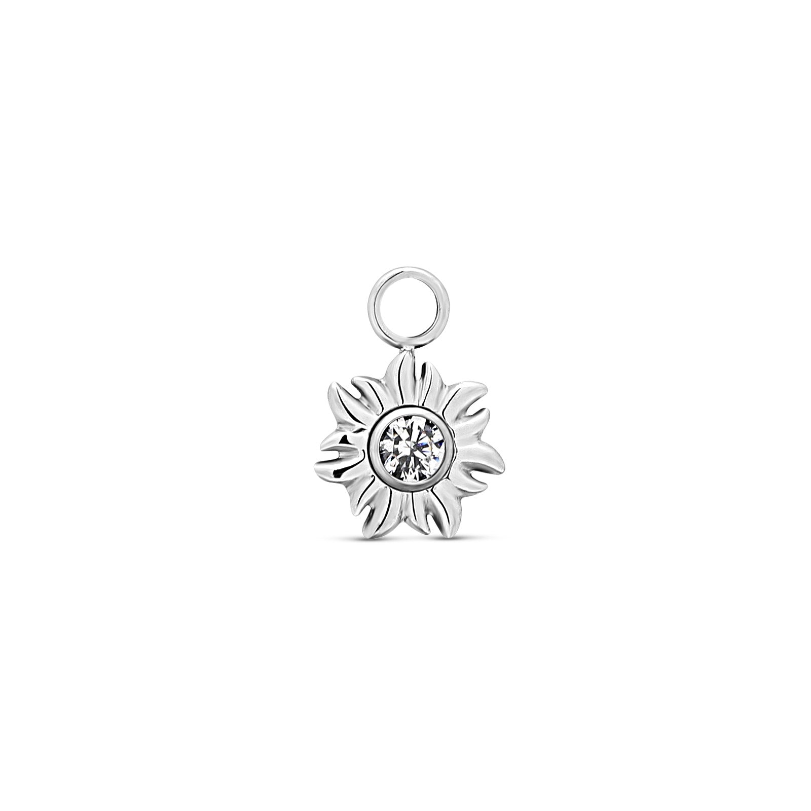 Crystal Flower Charm