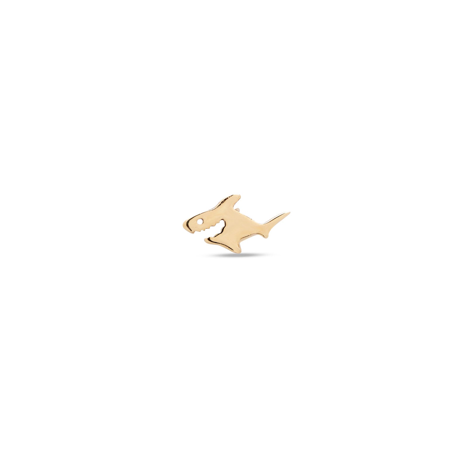 14kt Gold Flatback - Shark