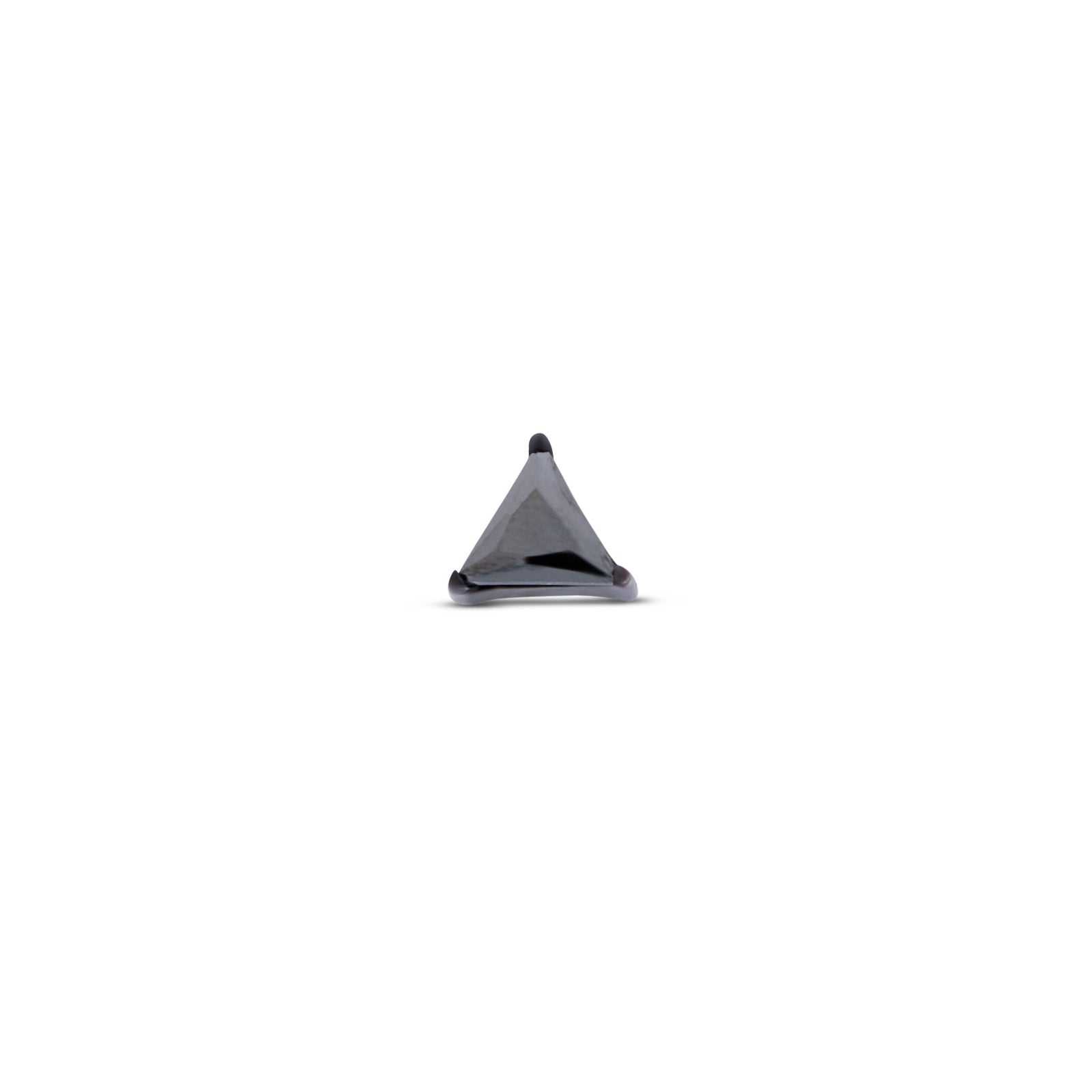 Blackline Triangle Black Jewel Flatback