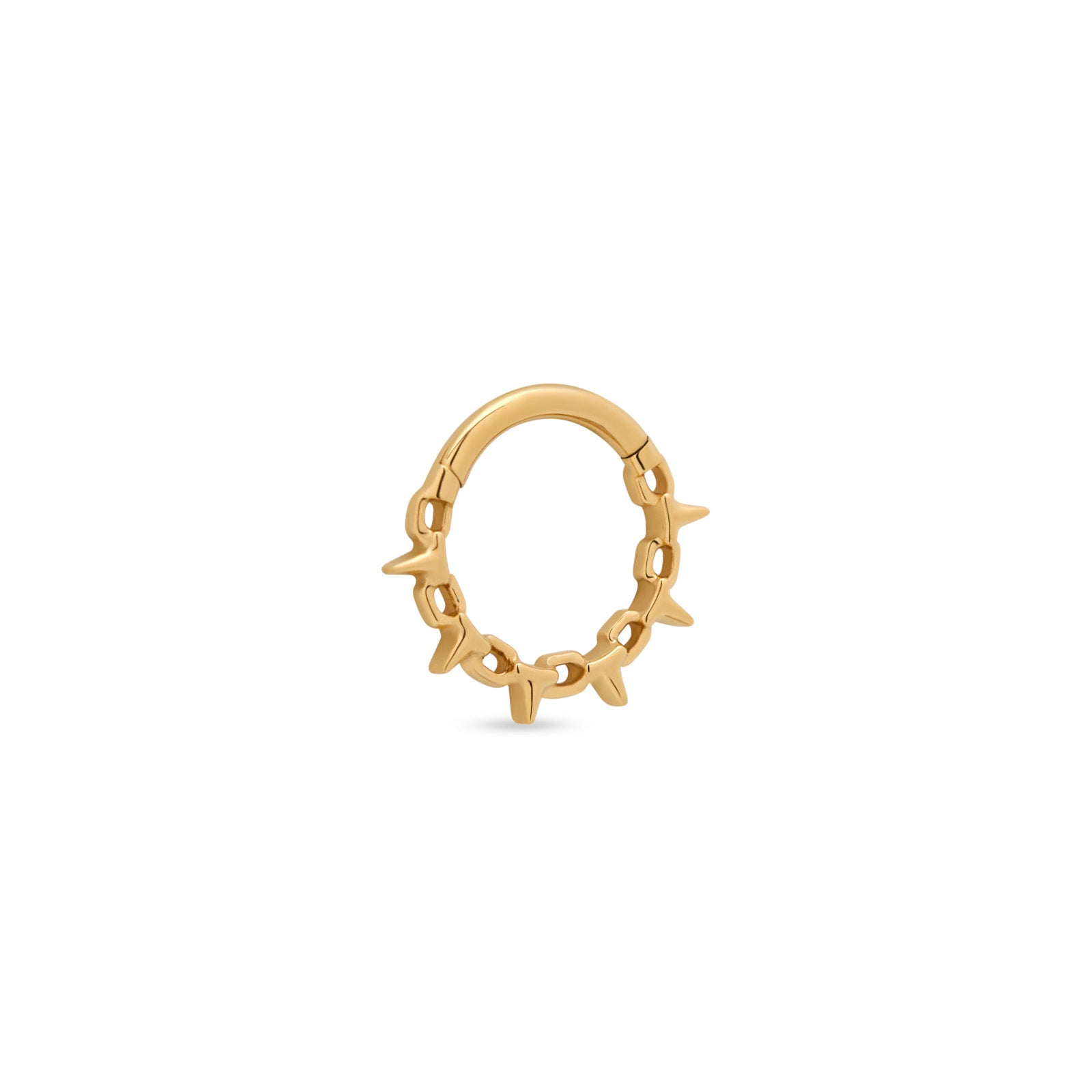 18k V-Gold Barbed Wire Hinged Ring