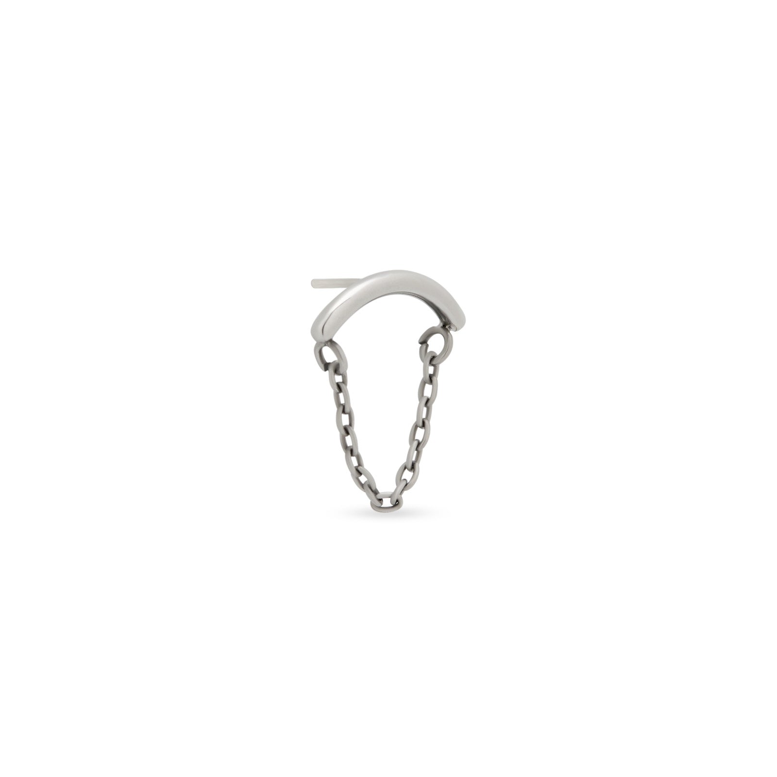 Curved Bar with Chain Flatback